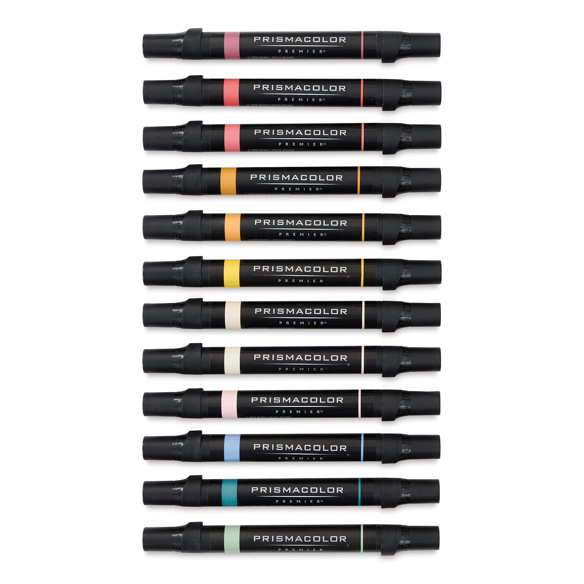 Prismacolor Premier Dual-Ended Art Markers - Mid Tones, Set of 12