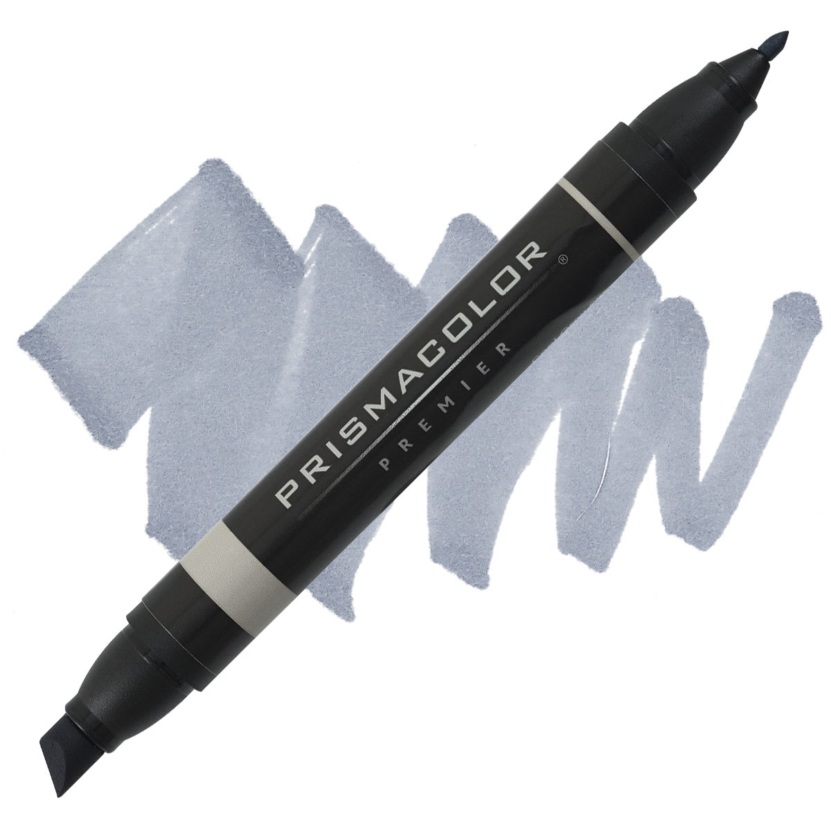 Prismacolor Premier Dual-Ended Art Marker - Cool Grey 60% (marker and swatch)