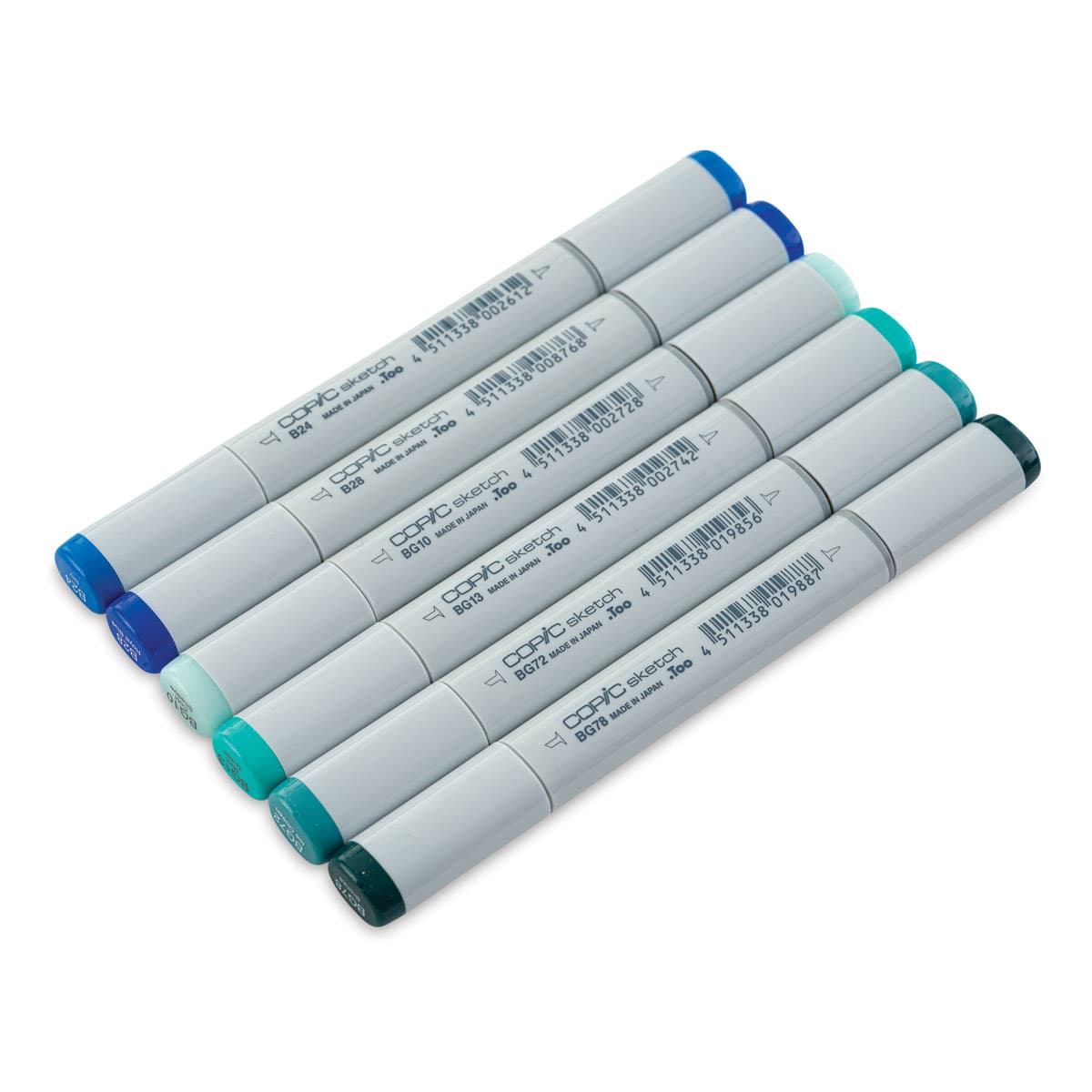 Copic Sketch Marker Set - Set of 6, Sea & Sky Colors