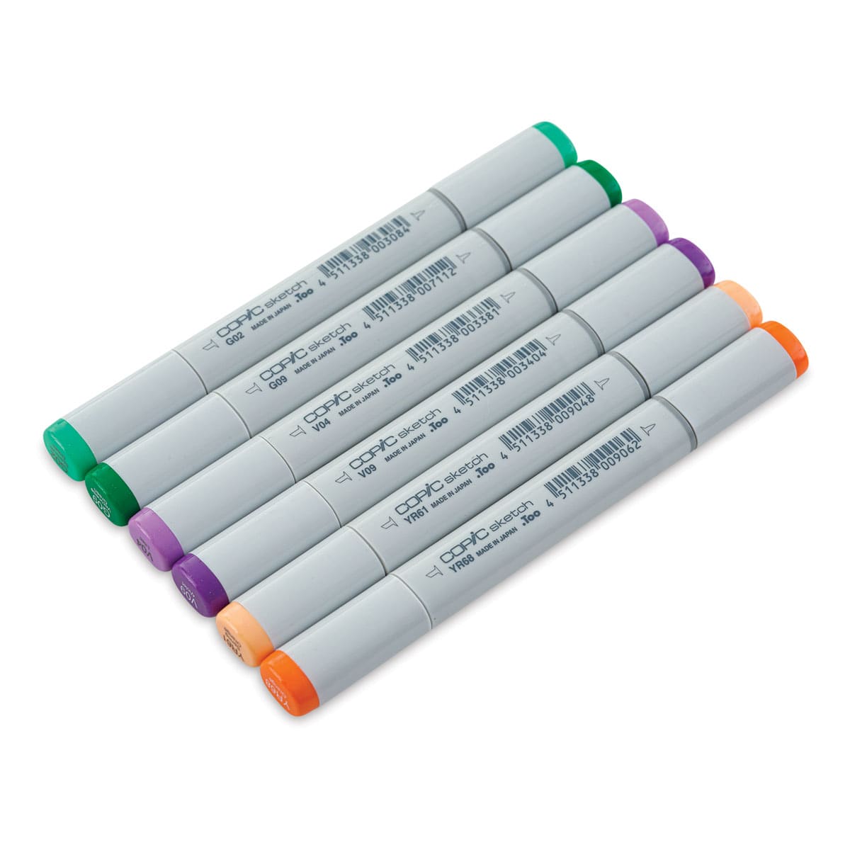 Copic Sketch Marker Set - Set of 6, Secondary Tones