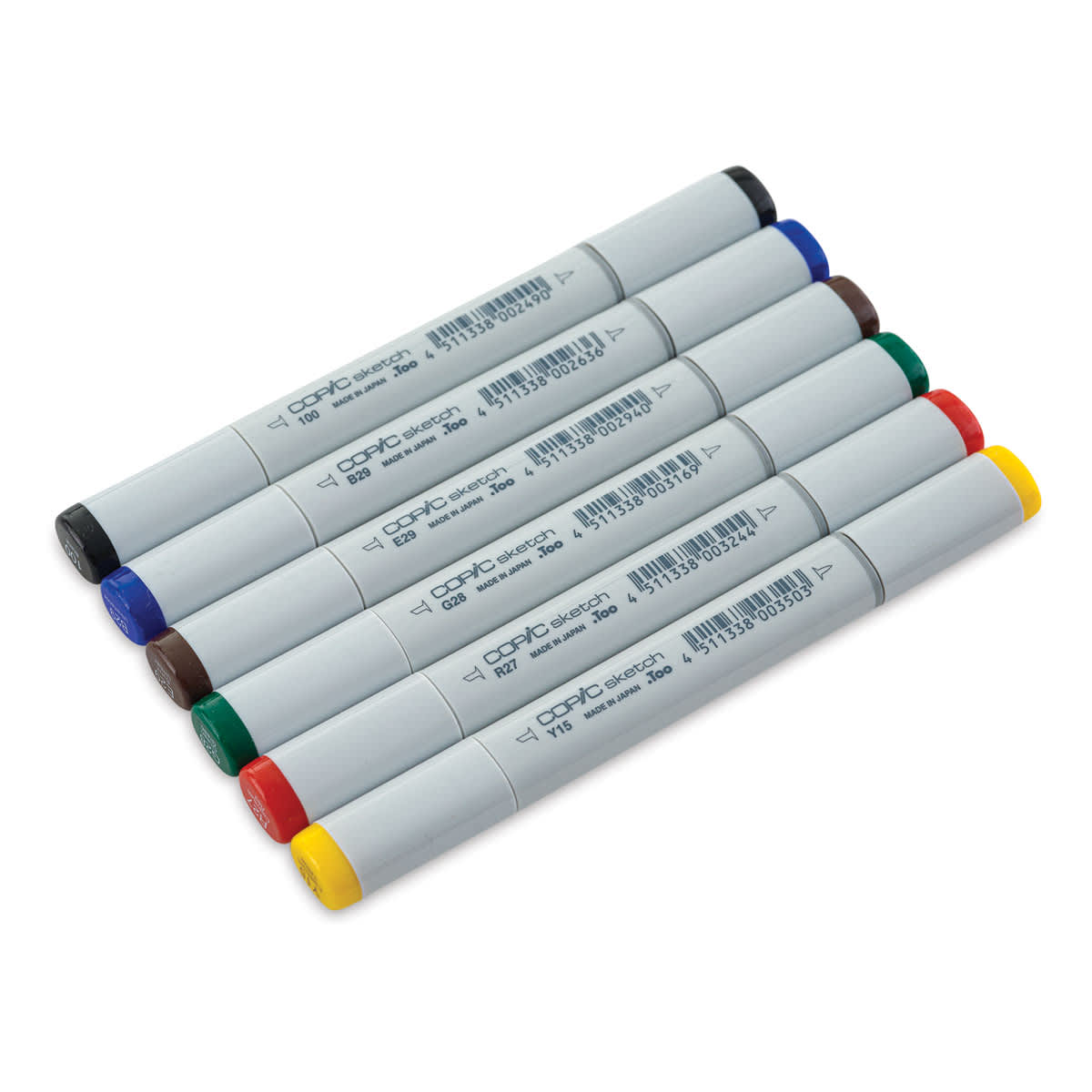 Copic Sketch Marker Set - Set of 6, Bold Primaries