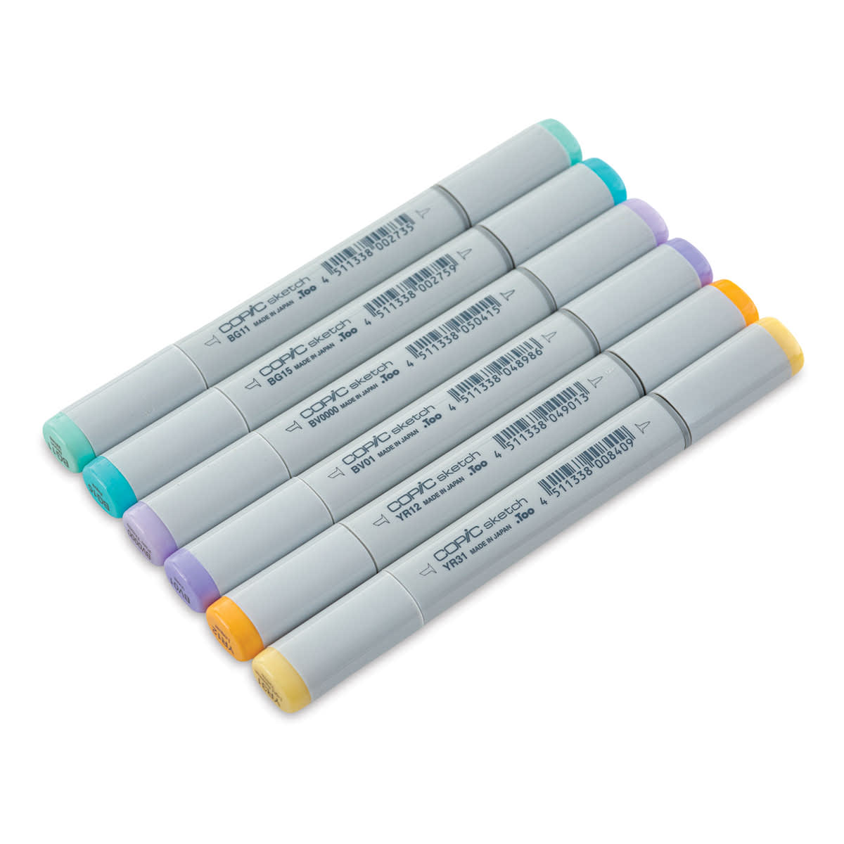 Copic Sketch Marker Set - Set of 6, Pale Pastels
