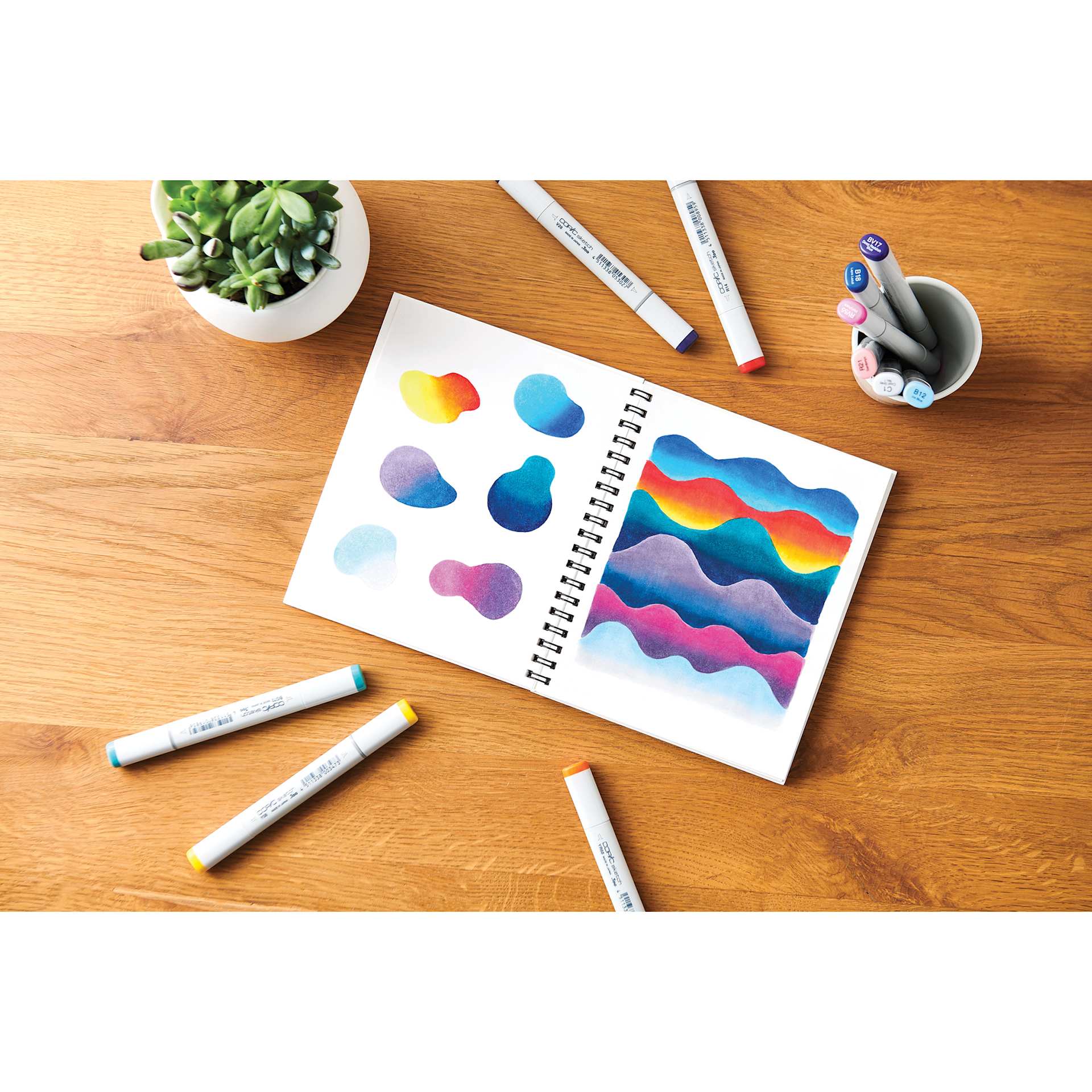 Copic Sketch Markers - in use