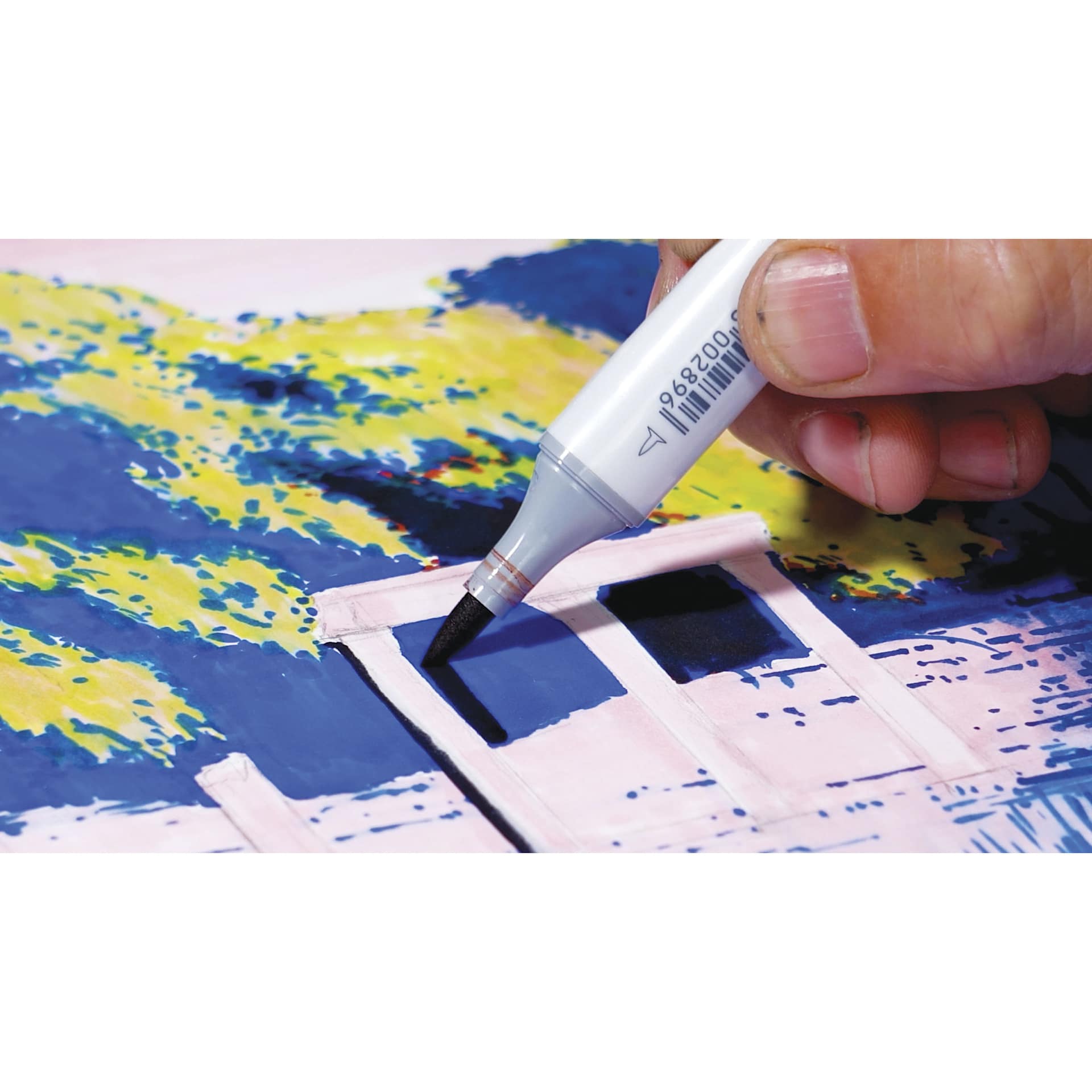 Copic Sketch Marker, swatch being made