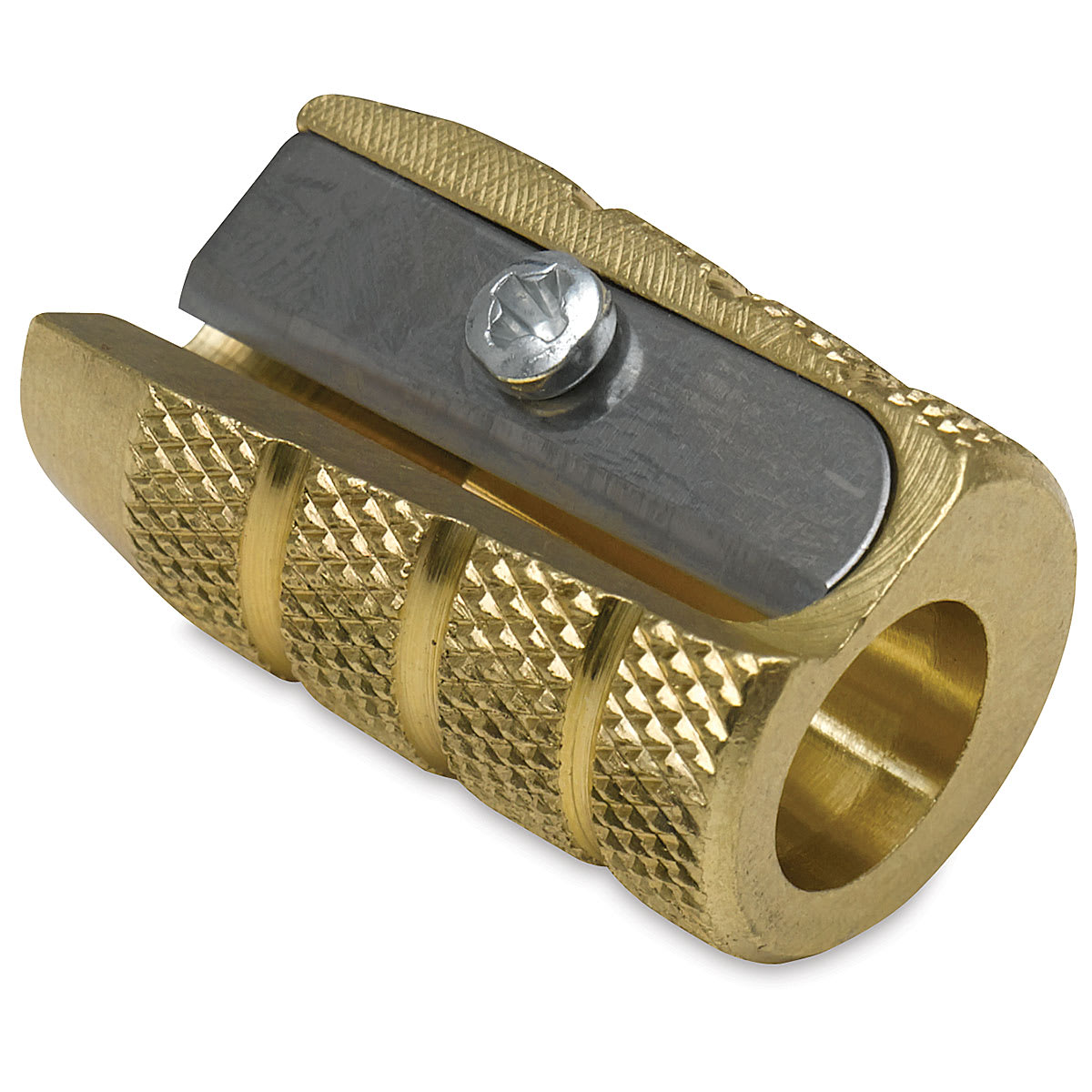 Mobius & Ruppert Grenade Brass Pencil Sharpener - Single Hole