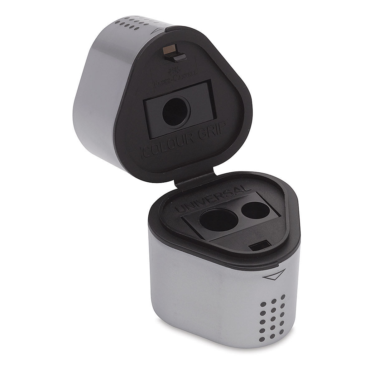Faber-Castell Grip Trio Sharpener - 3 Hole, Silver