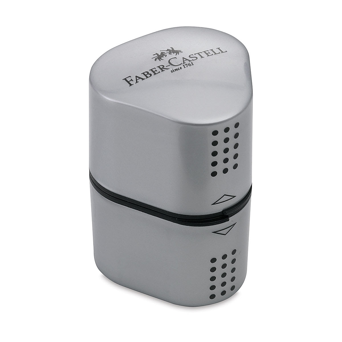 Faber-Castell Grip Trio Sharpener - 3 Hole, Silver