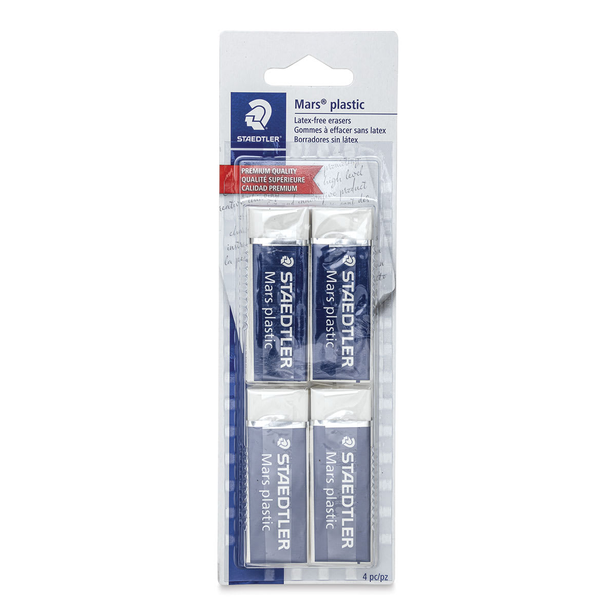 Staedtler Mars Plastic Erasers - Pkg of 4
