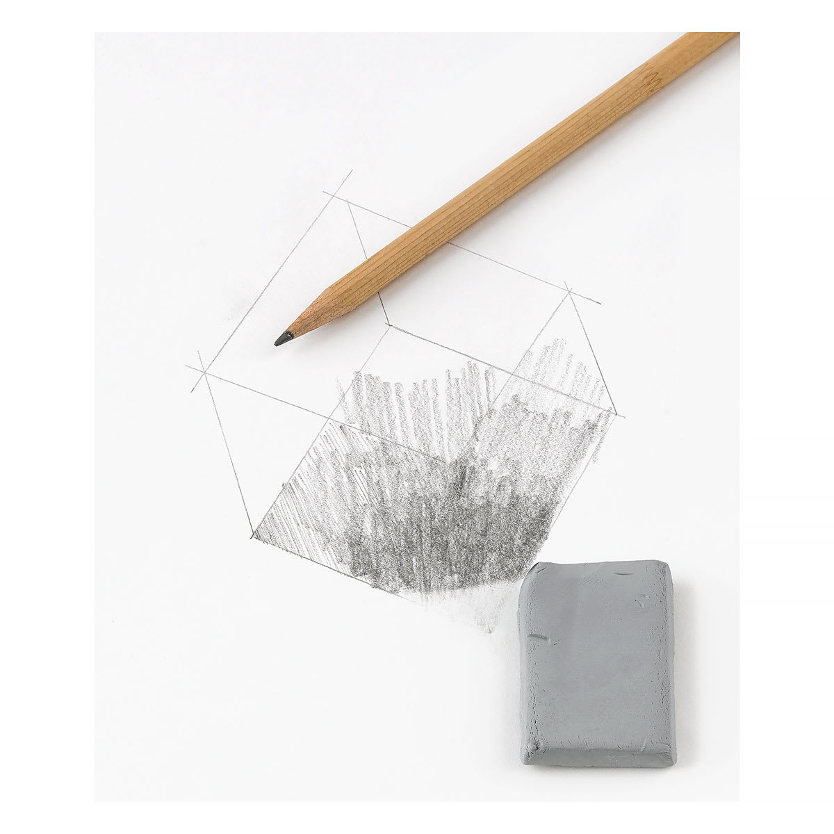 Prismacolor Kneaded Eraser - Large, 1-3/4" x 1-1/4" x 1/4", Gray