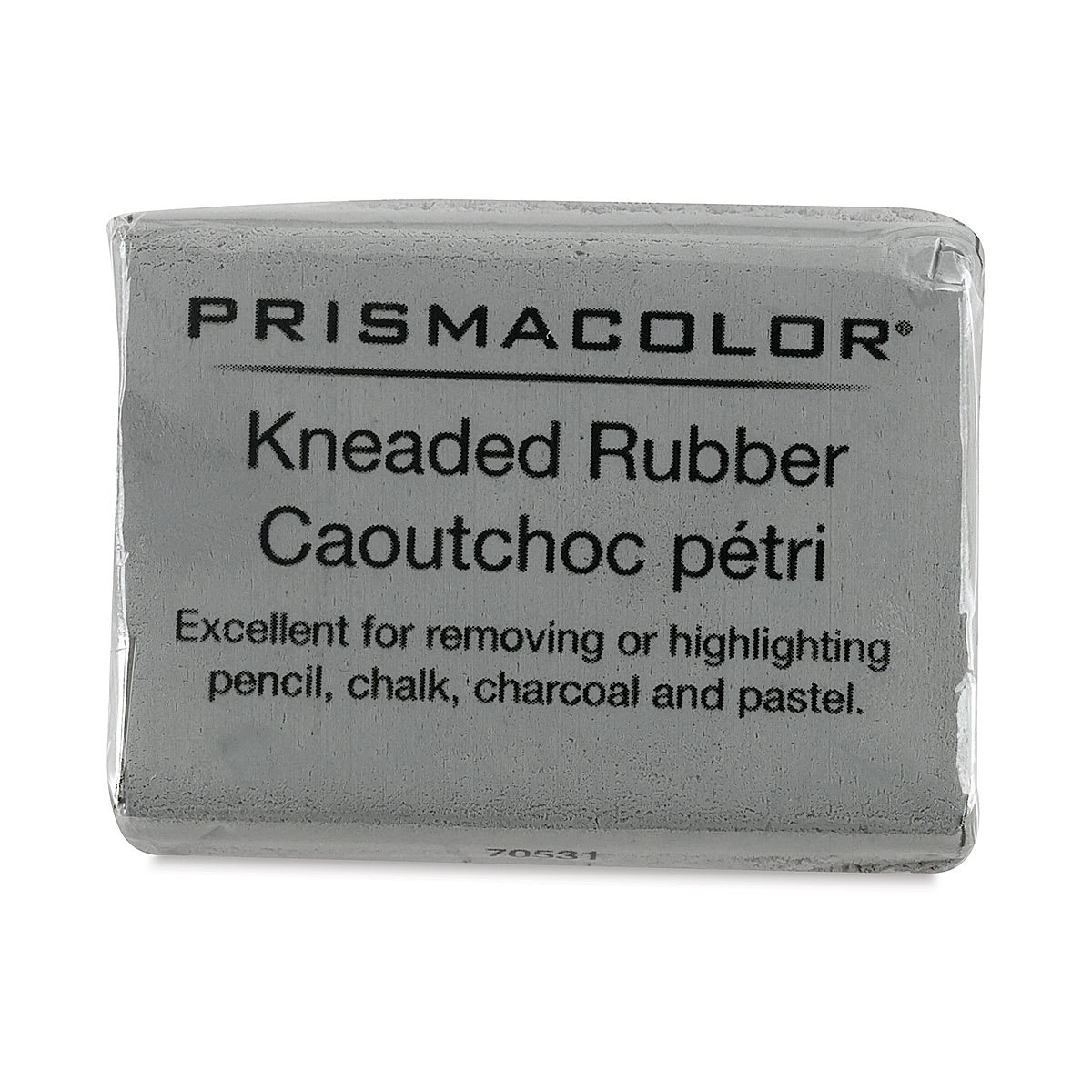 Prismacolor Kneaded Eraser - Large, 1-3/4" x 1-1/4" x 1/4", Gray