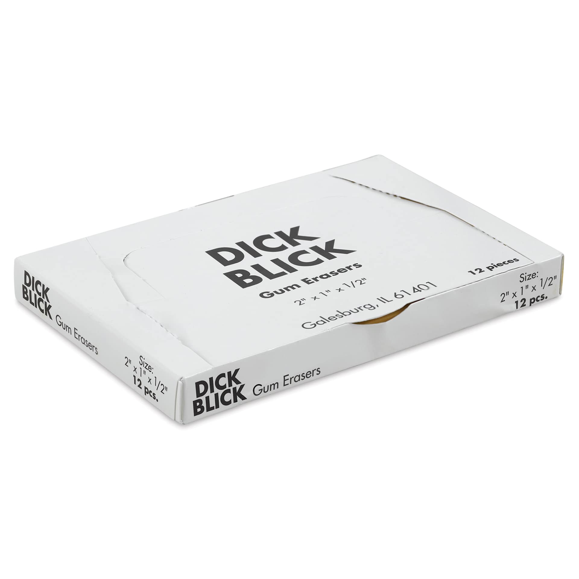 Blick Art Gum Eraser - Large, 2" x 1" x 1/2", Box of 12 Blick Art Gum Eraser - Large, 2" x 1" x 1/2", Box of 12