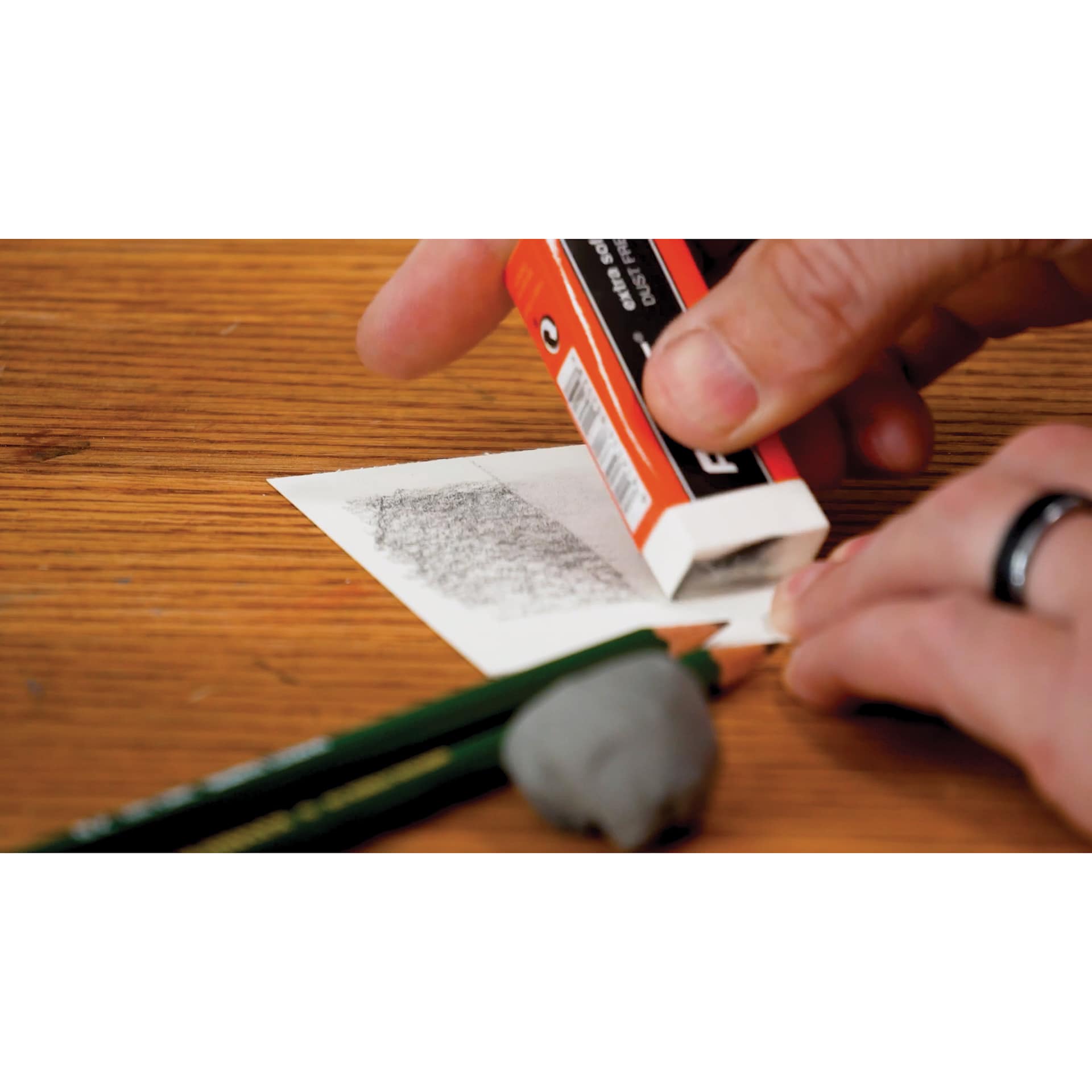 General's Factis Extra Soft Eraser, erasing pencil marks