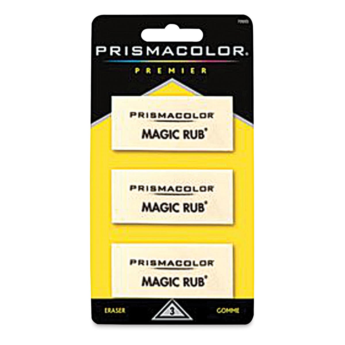 Prismacolor Magic Rub Eraser - Carded, Pack of 3