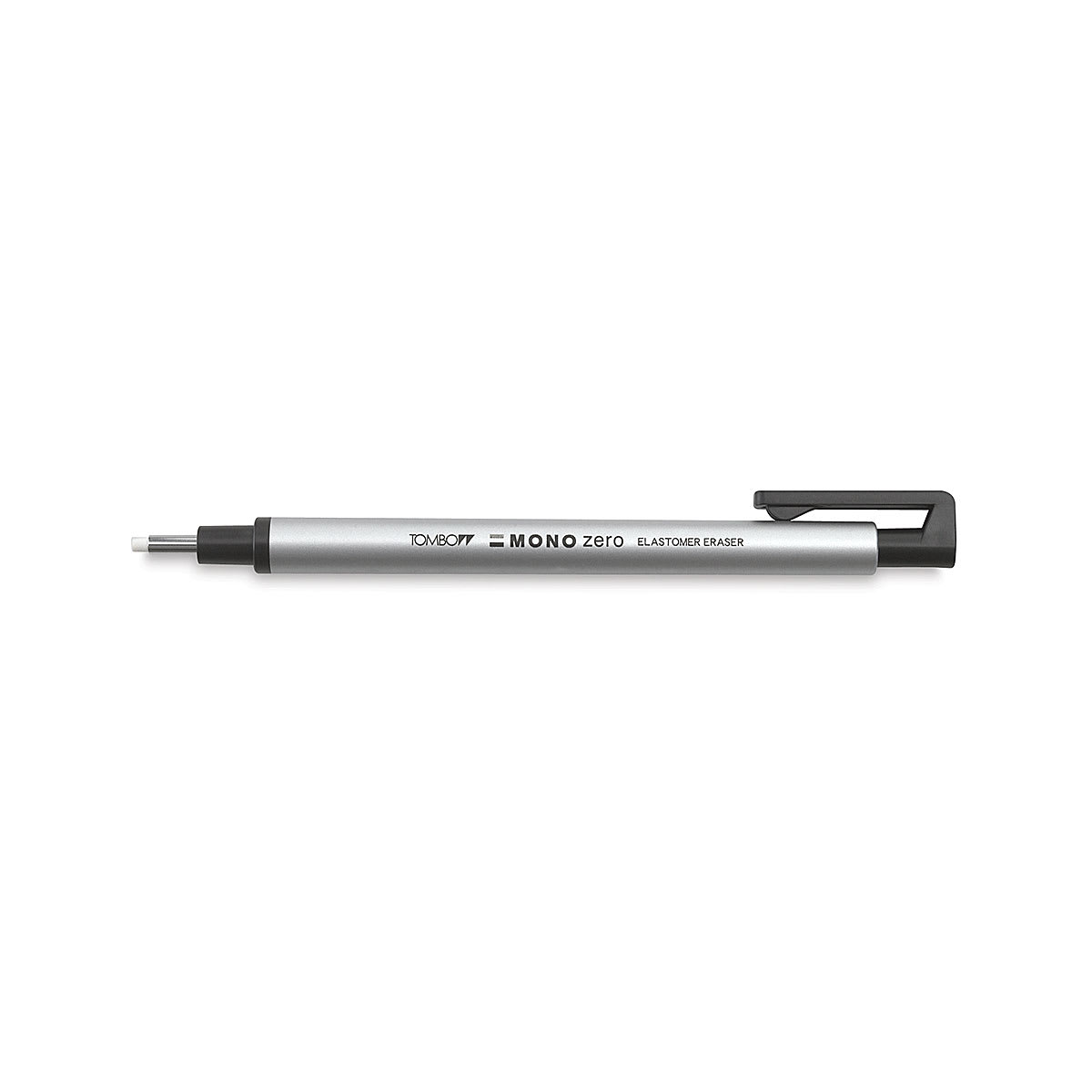 Tombow Mono Zero Refillable Eraser- Silver, Single, Round