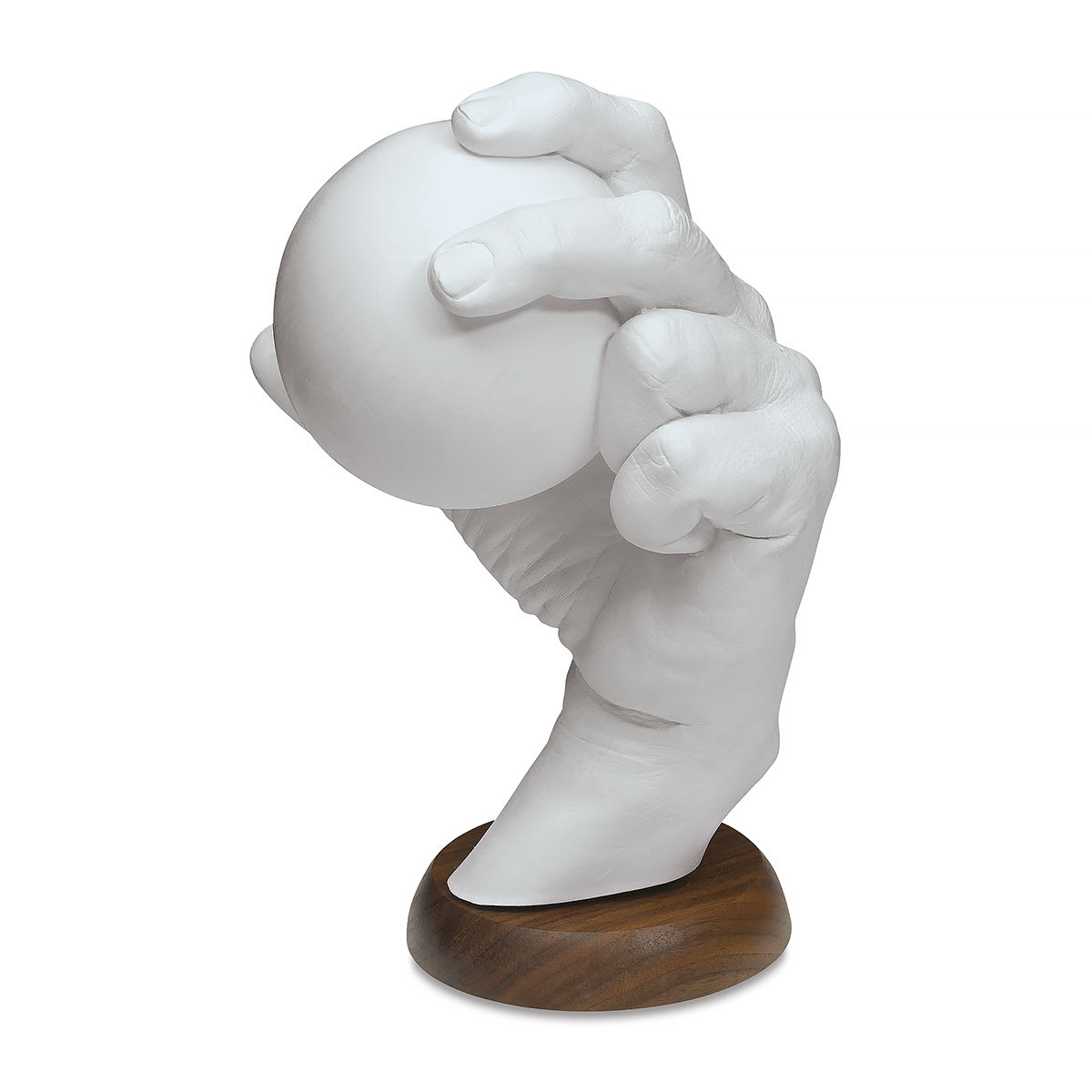 Human Hand Stand - Side of Left hand holding a Sphere
