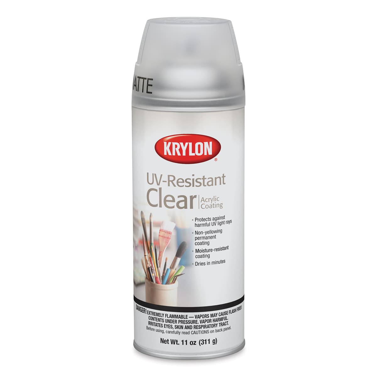 Krylon UV-Resistant Clear Acrylic Coating - Matte 11 oz, Spray Can Krylon UV-Resistant Clear Acrylic Coating - Matte 11 oz, Spray Can