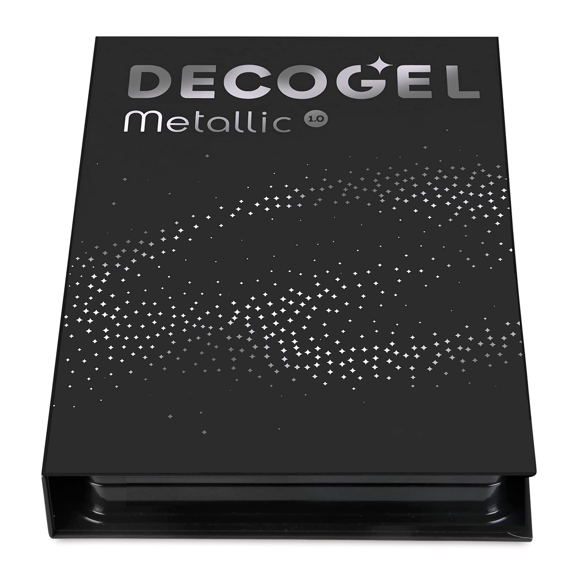 Karin DecoGel Metallic Pens - Set of 20, front of the packaging laid flat
