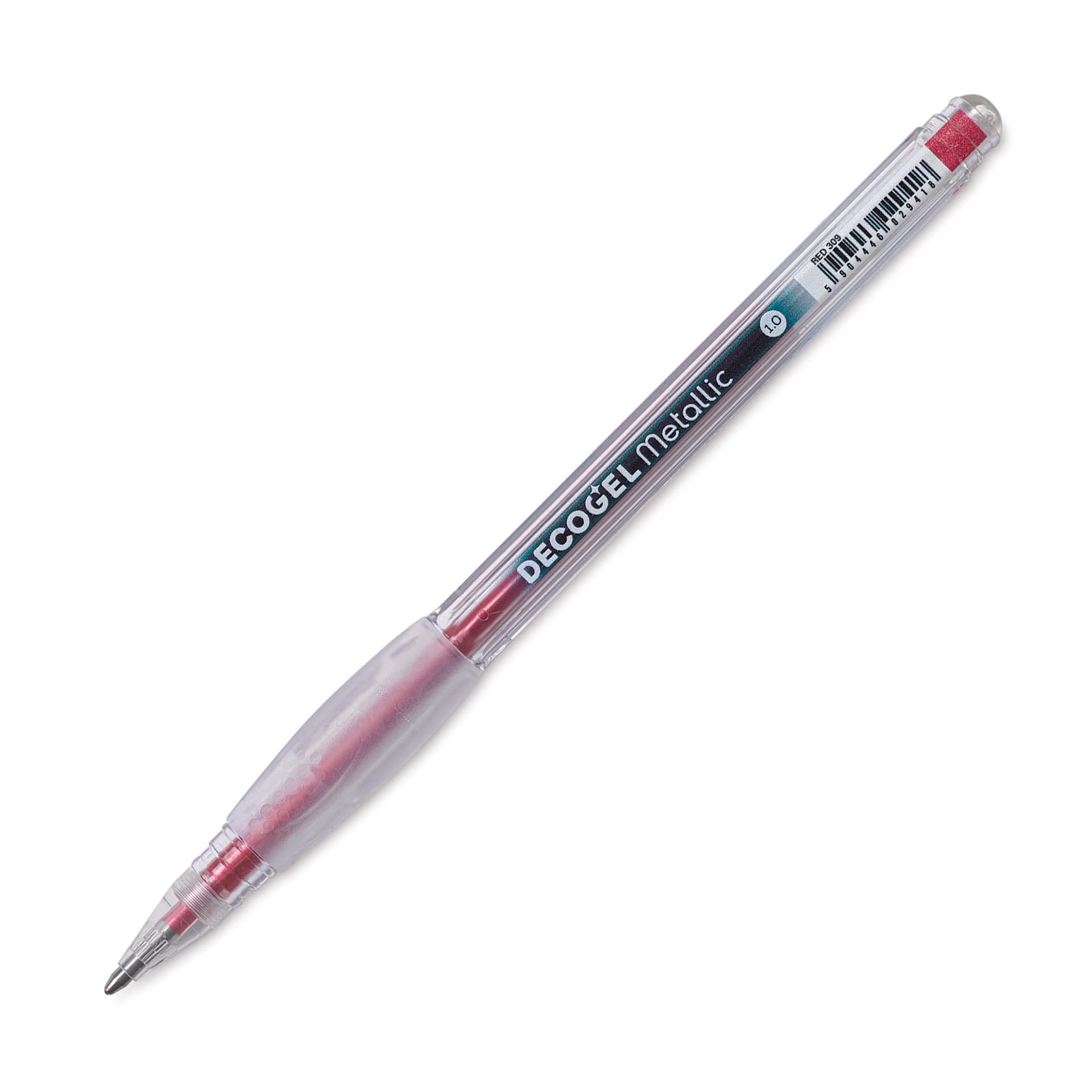 Karin DecoGel Metallic Pen - 309, Red, cap off