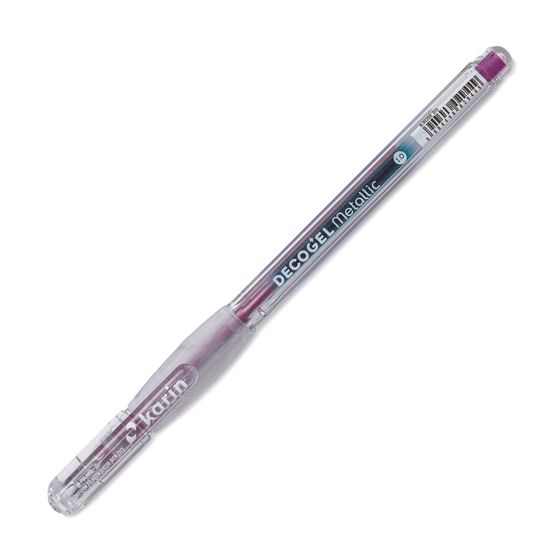 Karin DecoGel Metallic Pen - 312, B. Rose, cap on