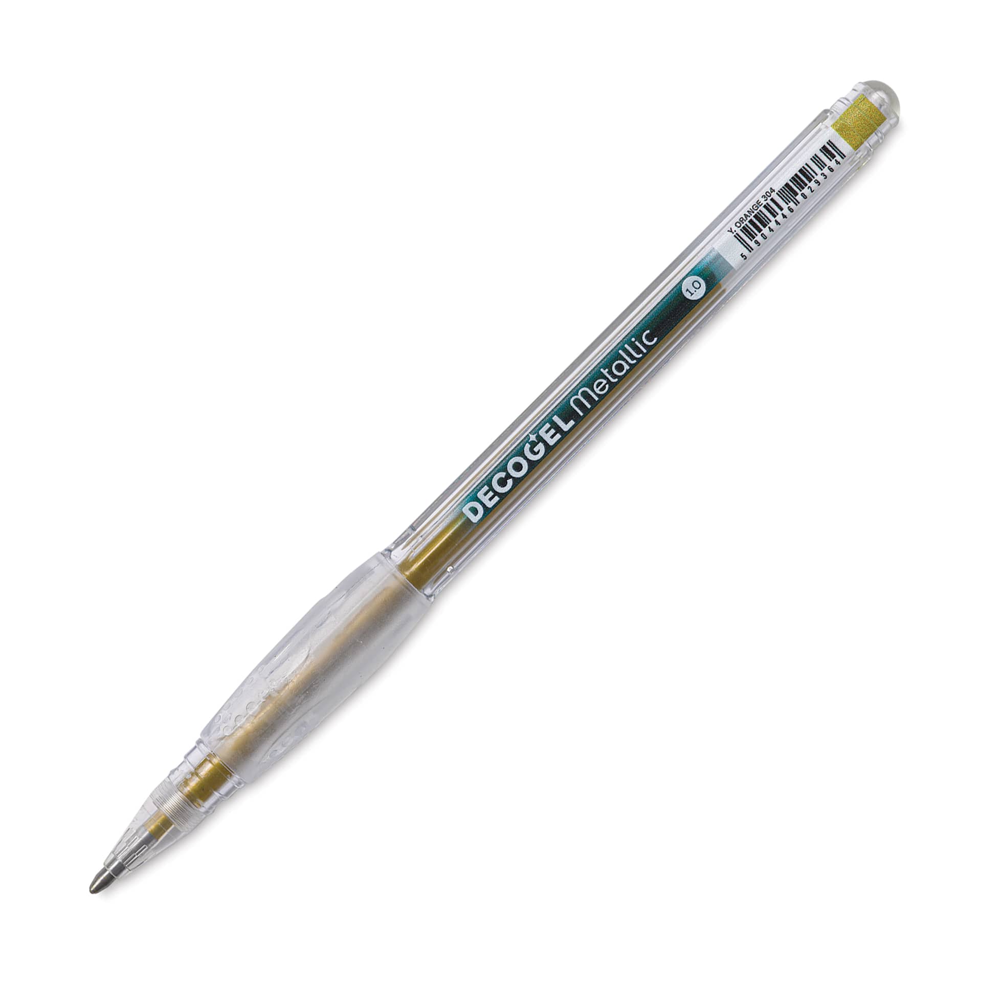 Karin DecoGel Metallic Pen - 304, Y. Orange, cap off