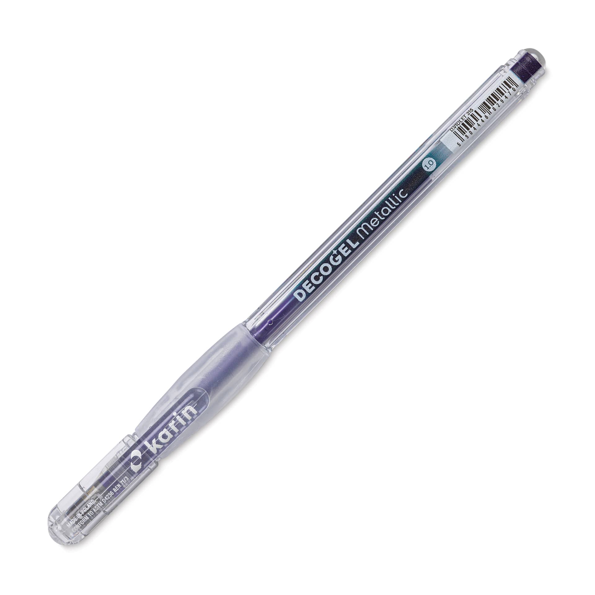 Karin DecoGel Metallic Pen - 315, D. Violet, cap on