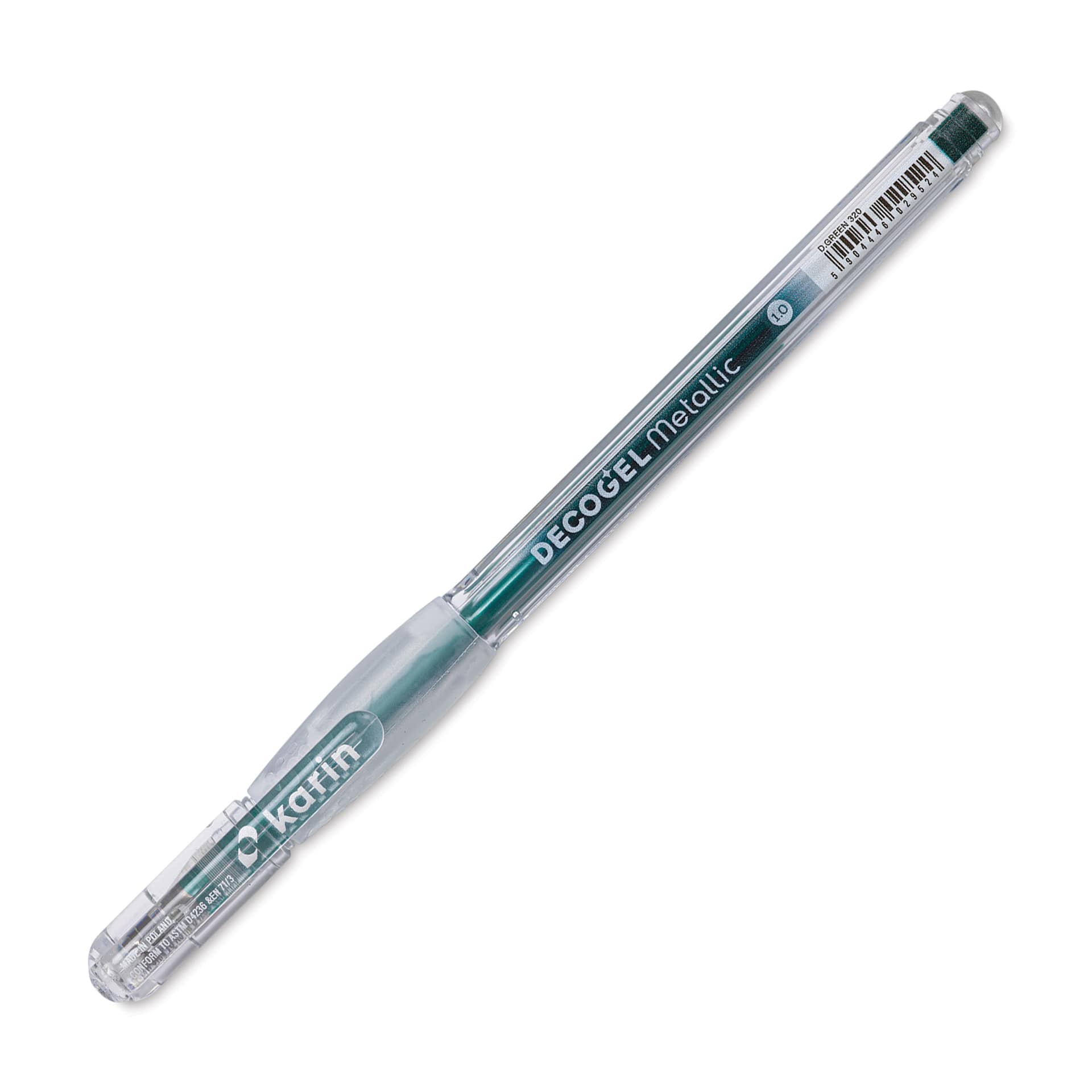 Karin DecoGel Metallic Pen - 320, D. Green, cap on