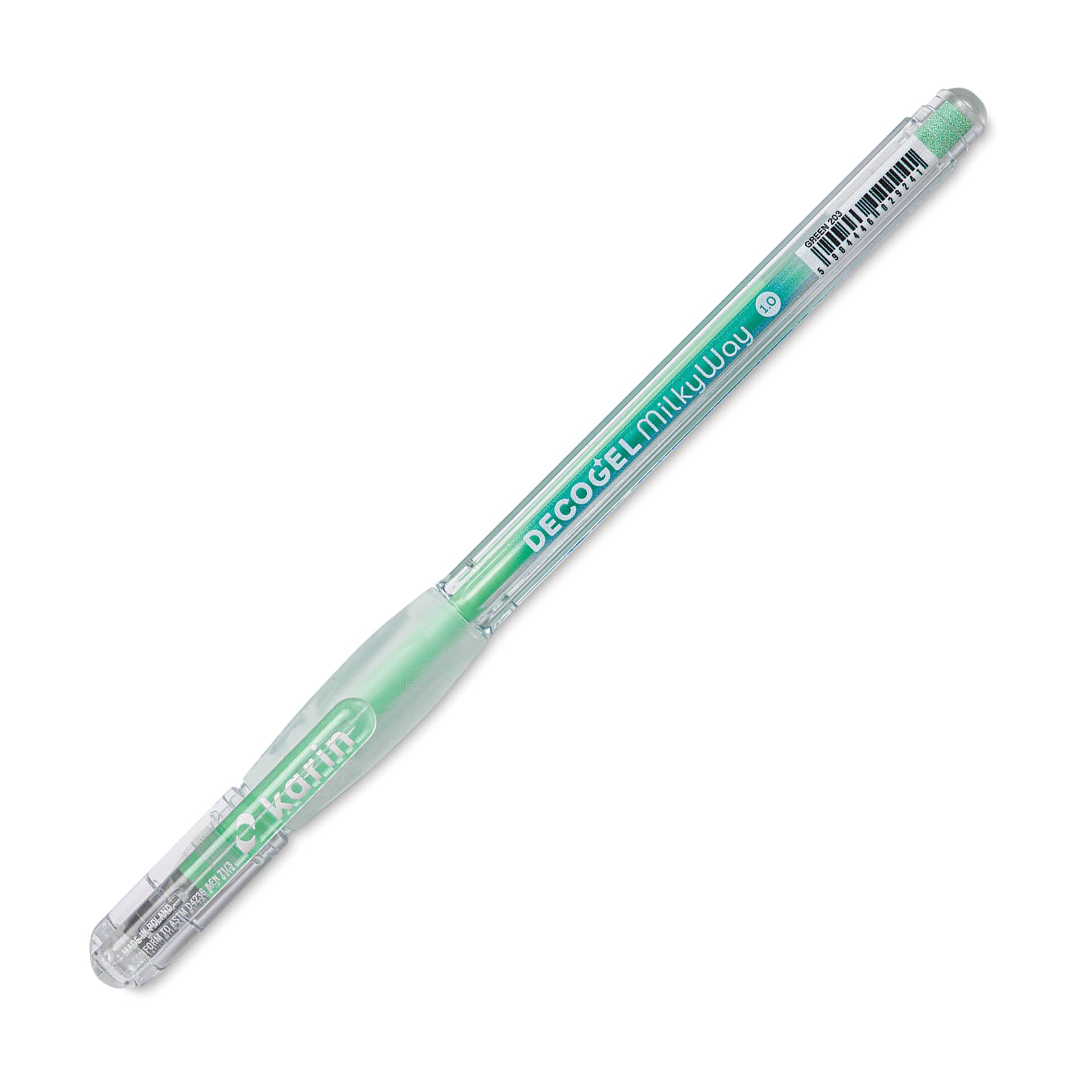 Karin DecoGel MilkyWay Pen - 203 Green, cap on