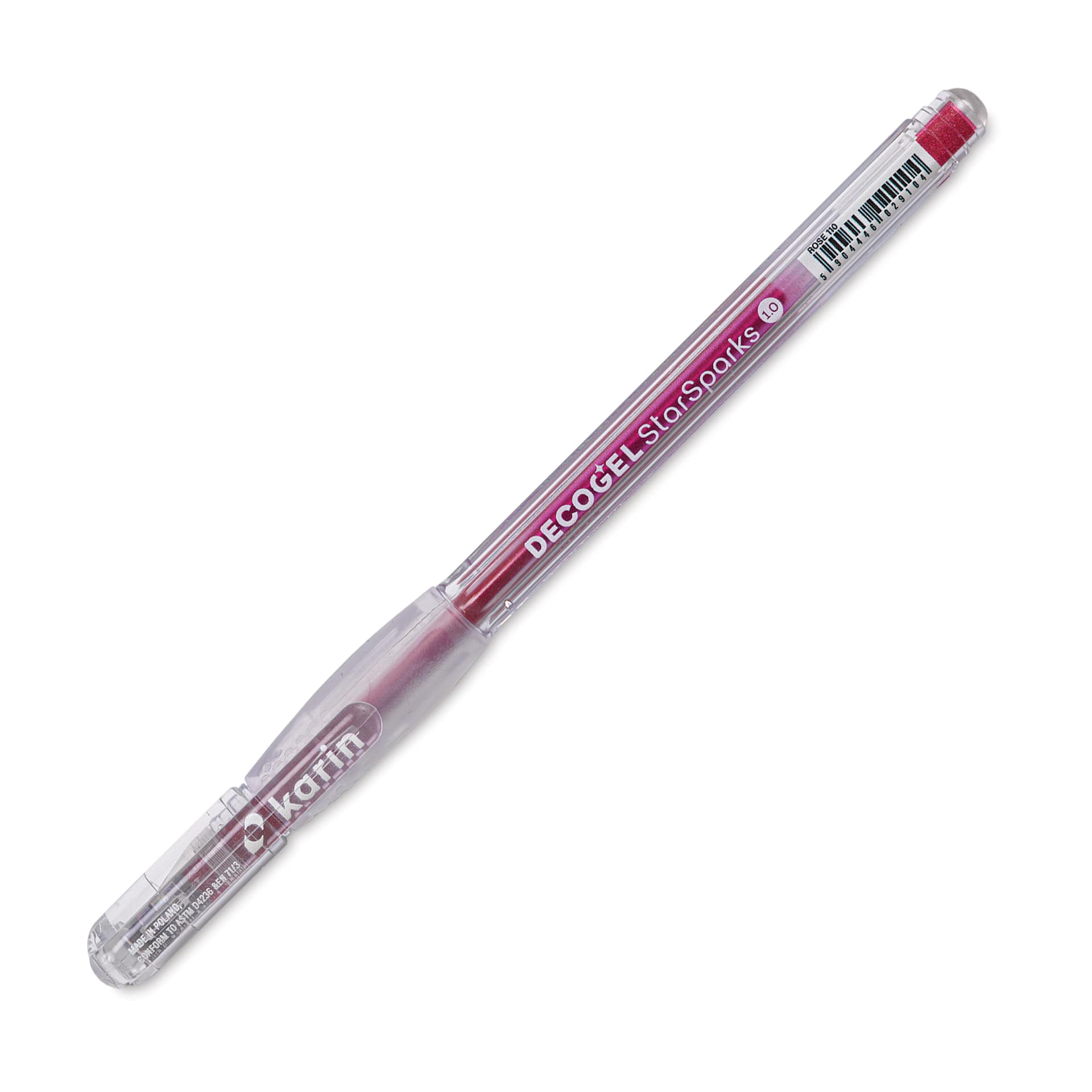 Karin DecoGel StarSparks Pen - 110, Rose, cap on