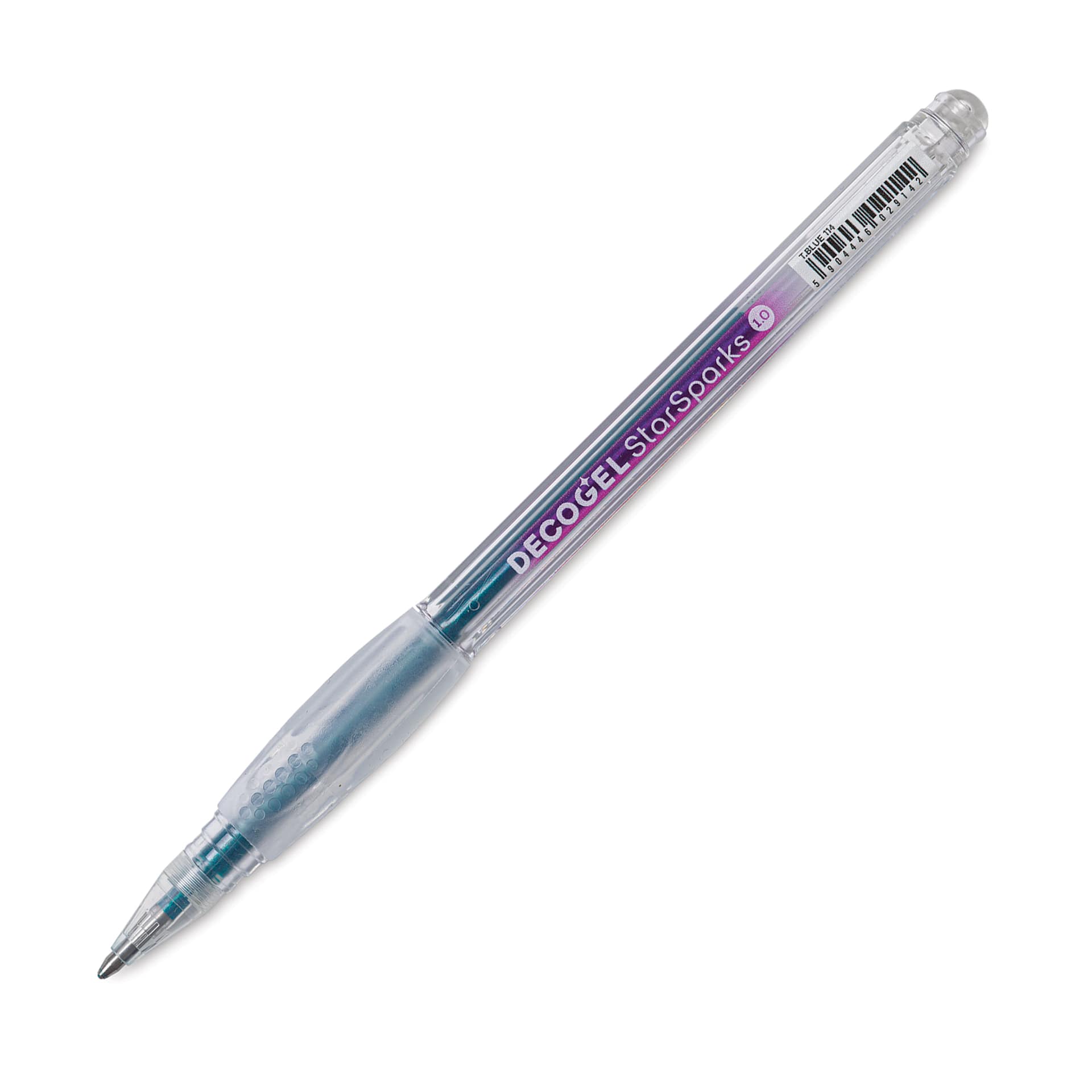 Karin DecoGel StarSparks Pen - 114, T. Blue, cap off