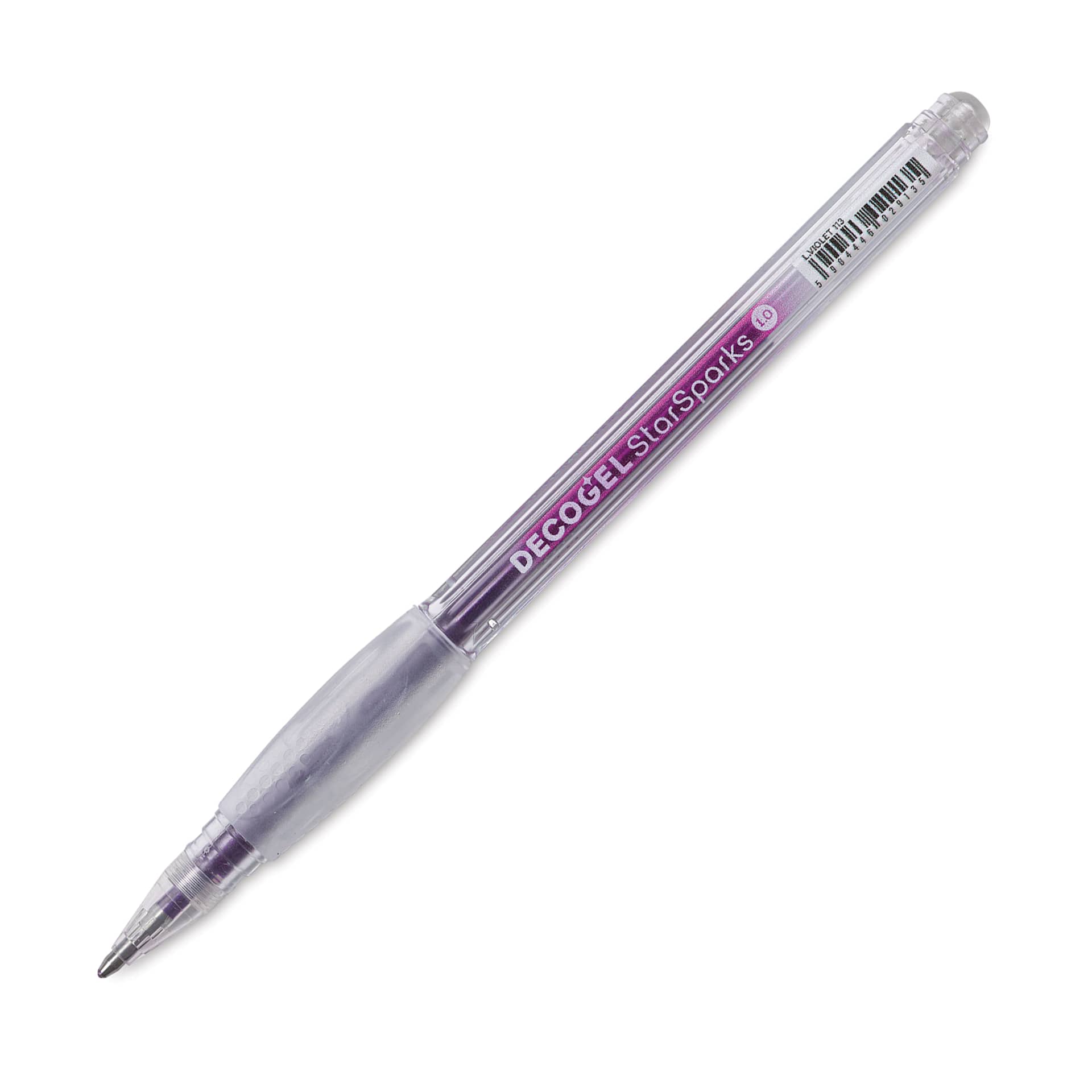 Karin DecoGel StarSparks Pen - 113, L. Violet, cap off