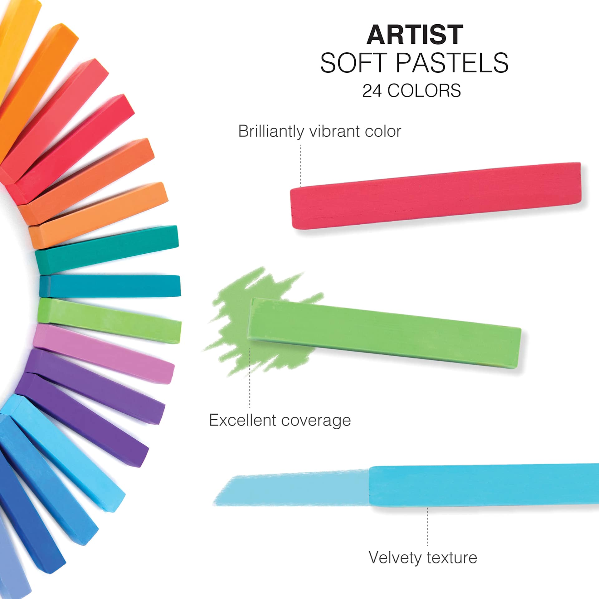 Royal & Langnickel Soft Pastel Set - Set of 24, , features