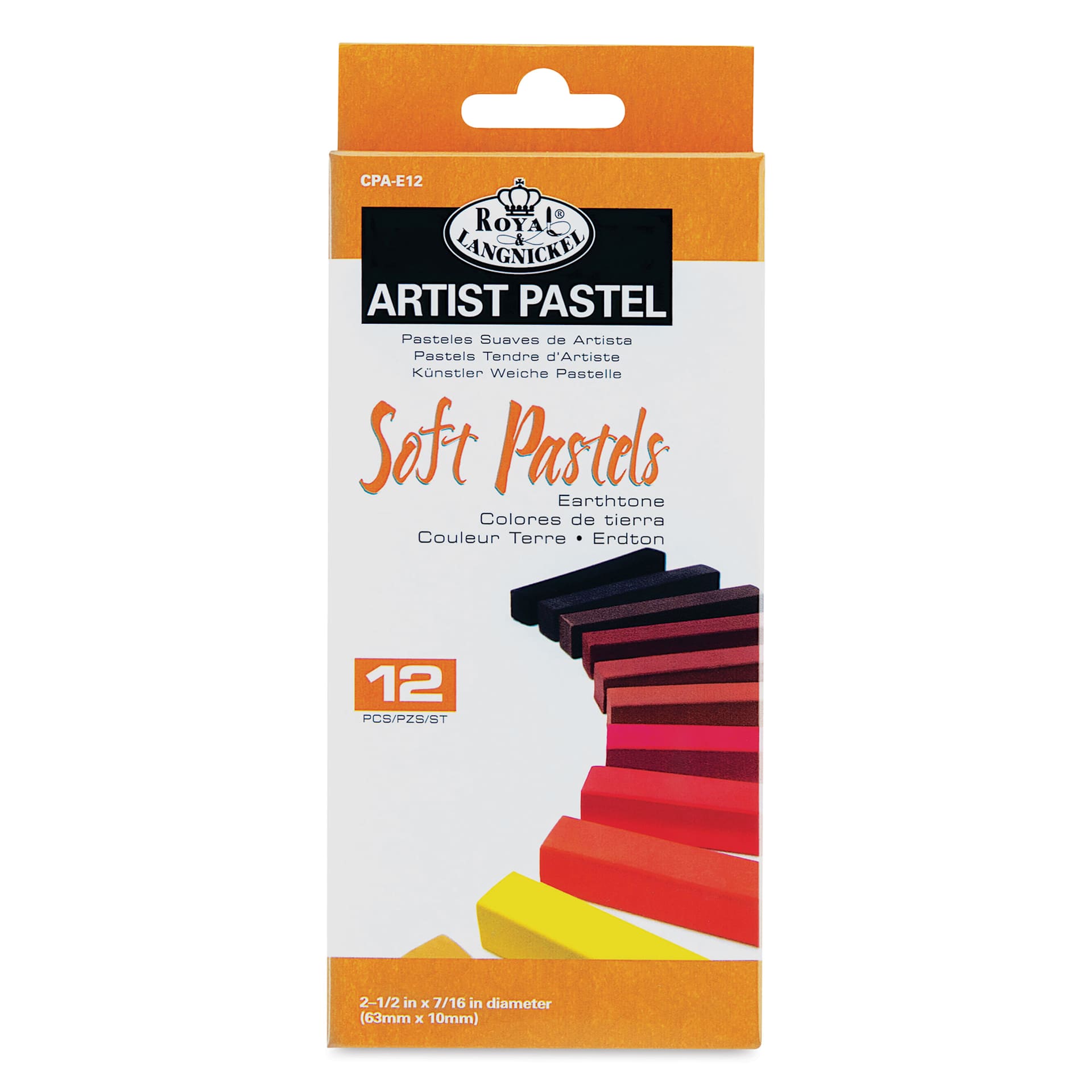 Royal & Langnickel Soft Pastel Set - Set of 12, Earth Tones, front of packaging