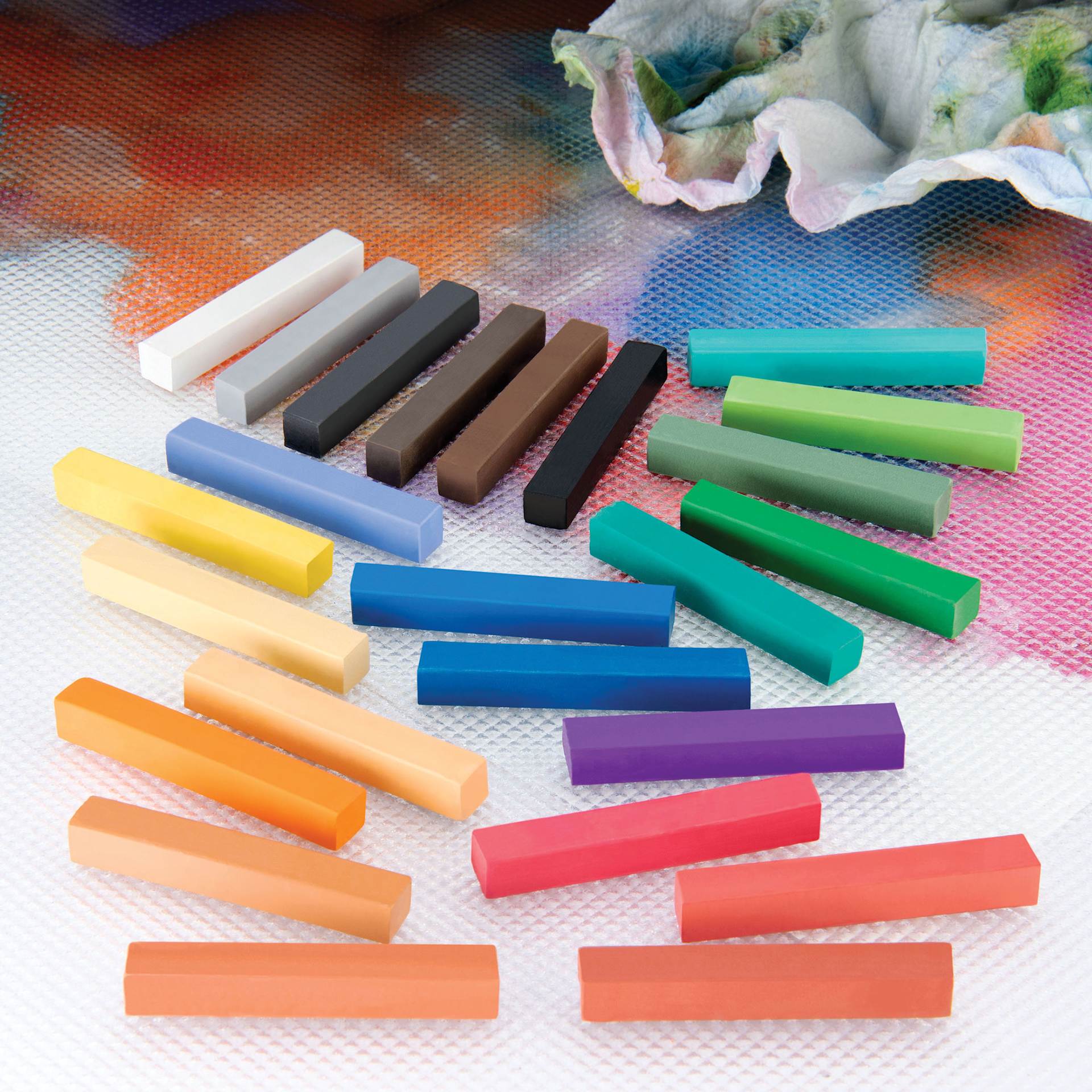 Royal & Langnickel Soft Pastel Set - Set of 24, Landscape, grouped by color family