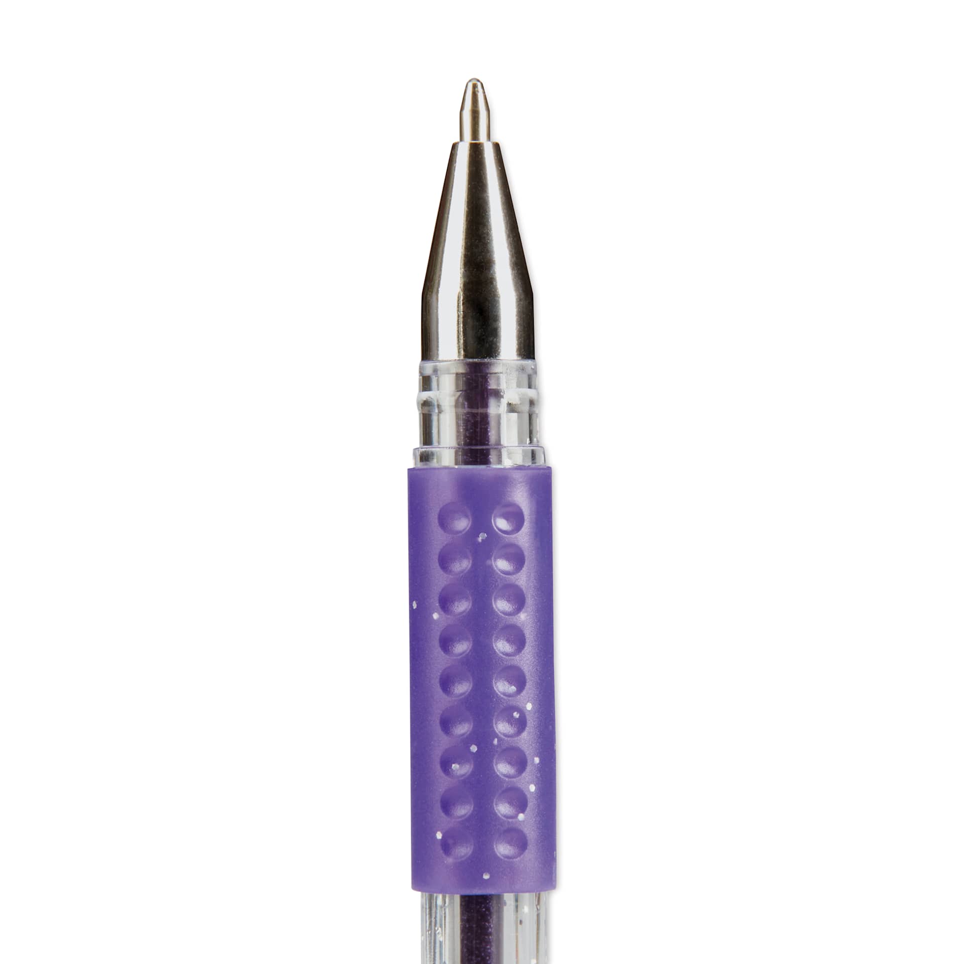 Kingart Studio Gel Pens - Set of 30, Glitter and Glitter Neon Colors, close-up of a single pen