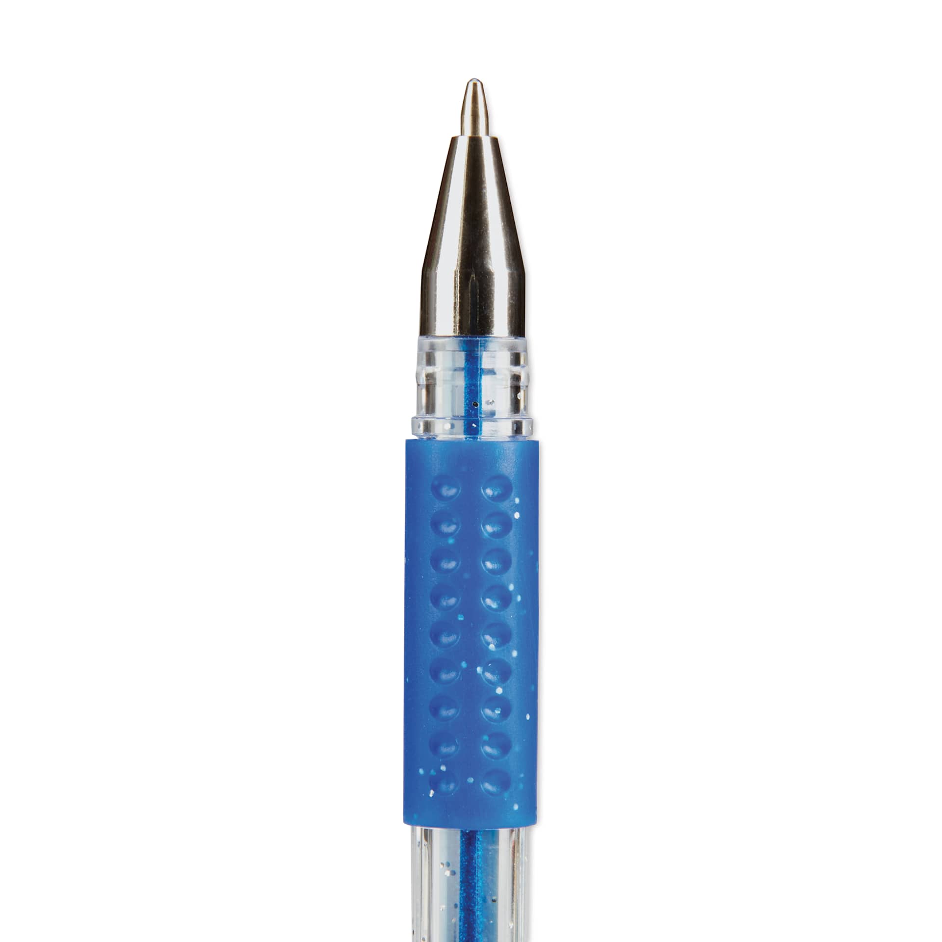 Kingart Studio Gel Pens - Set of 80, Glitter and Glitter Neon Colors, close-up of a single pen