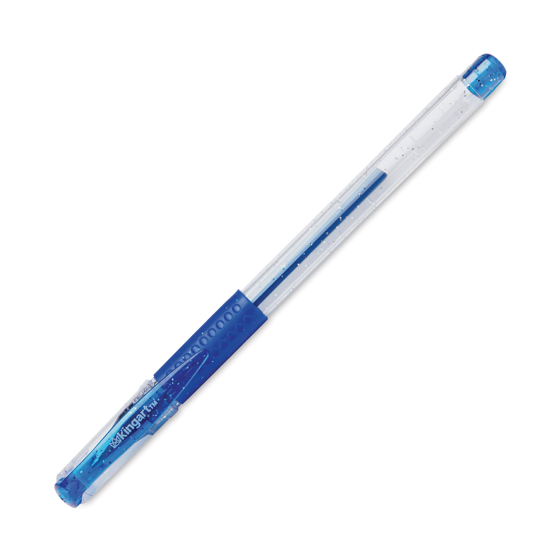 Kingart Studio Gel Pens - Set of 80, Glitter and Glitter Neon Colors, single pen with cap on