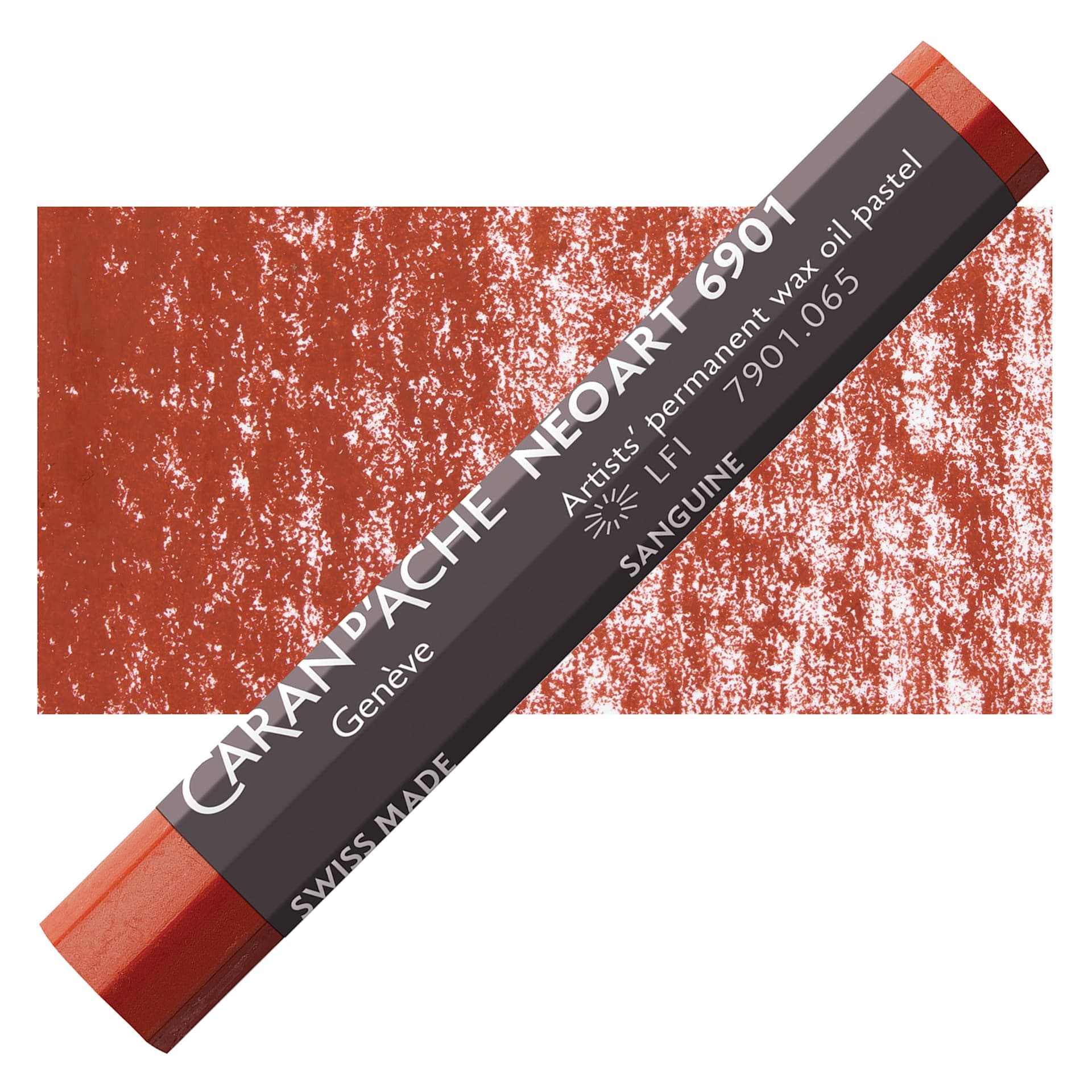 Caran d’Ache Neoart 6901 Pastel - Russet, pastel and swatch