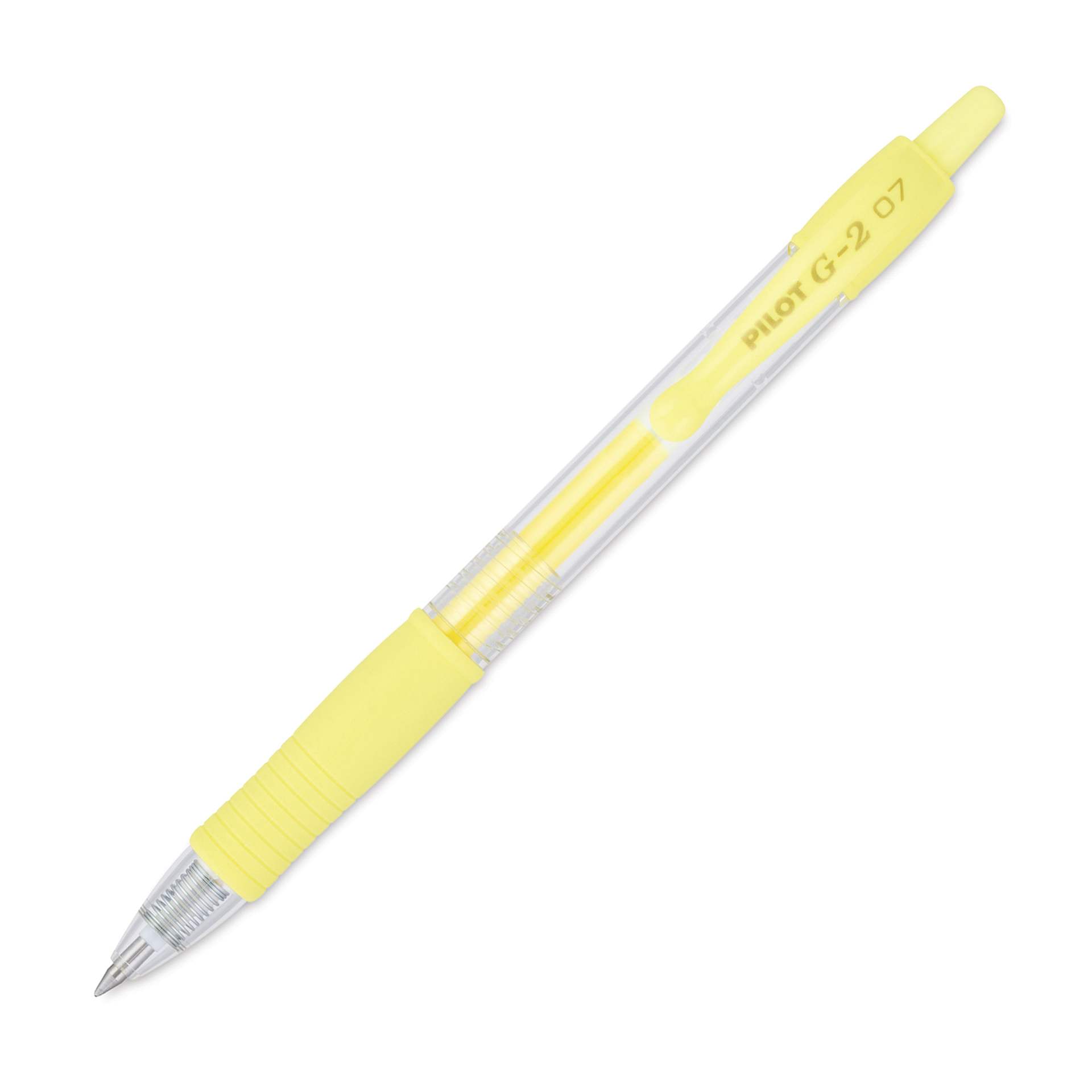 Pilot G2 Gel Pen - .7 mm, Pastel Yellow, Fine