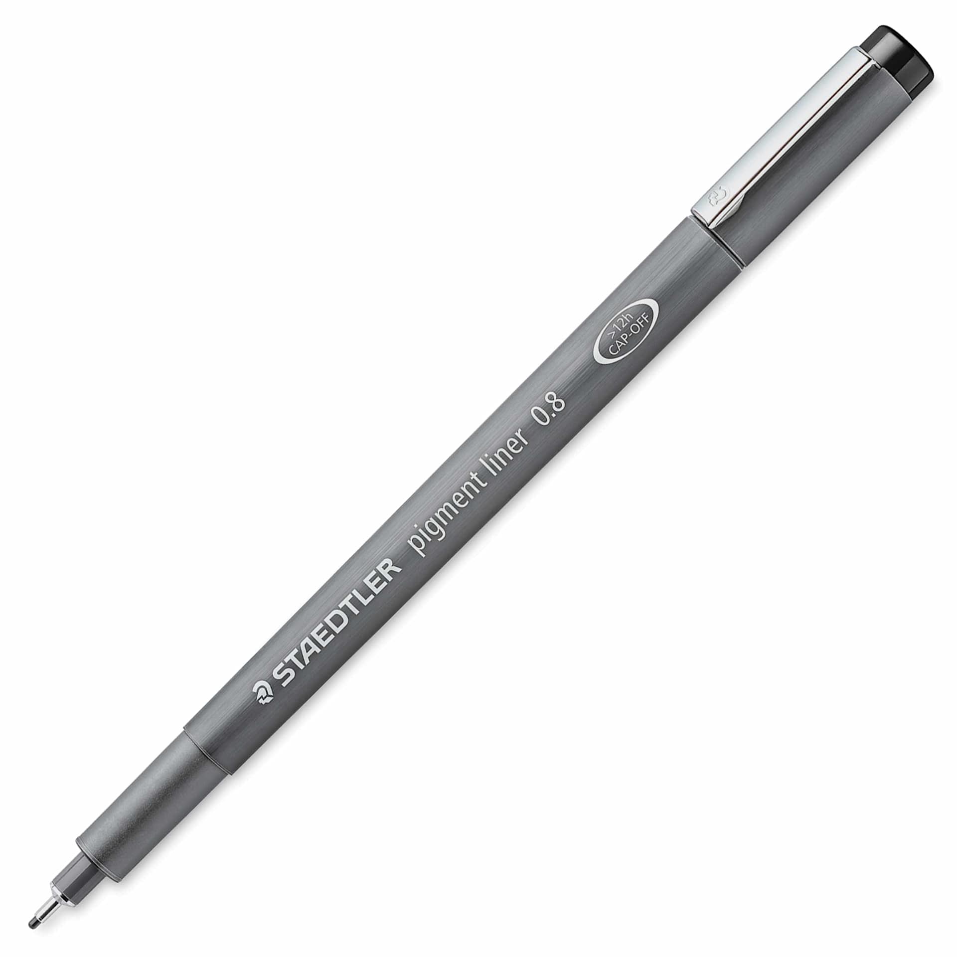 Staedtler Pigment Liner Pen - Black, 0.8 mm