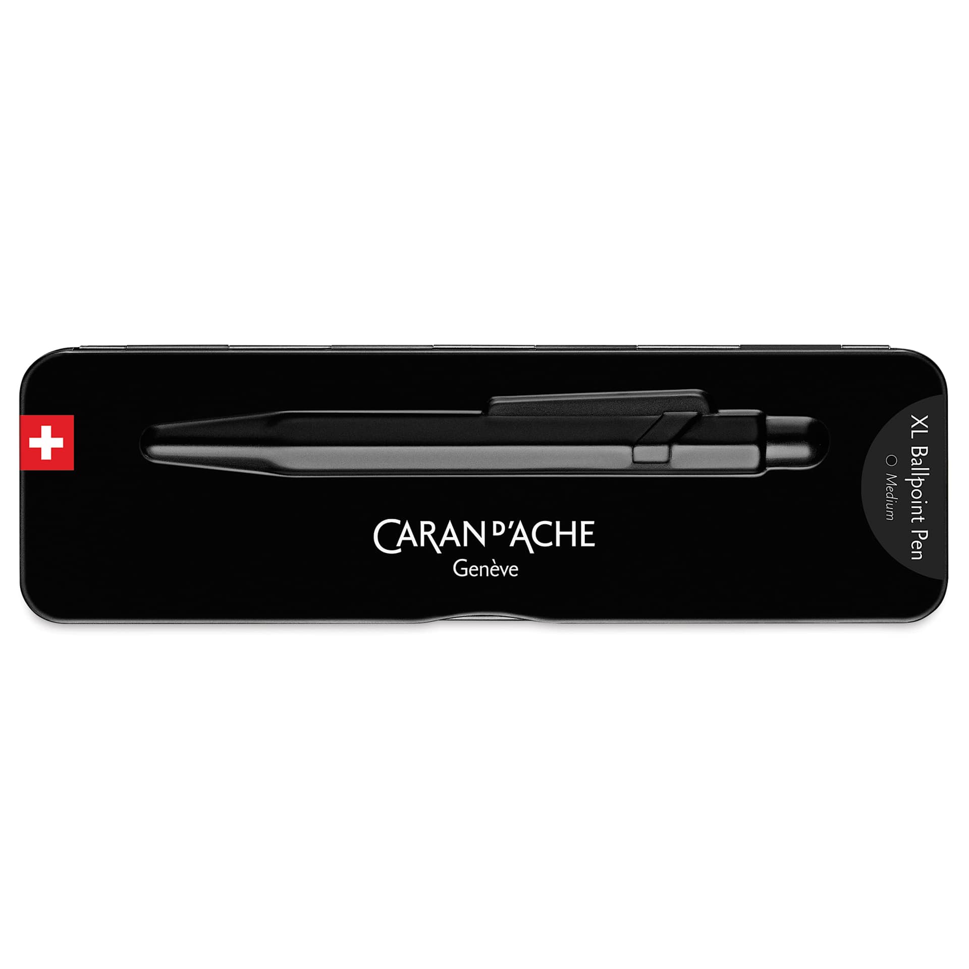 Caran d'Ache 849 Black Code XL Ballpoint Pen - Black, metal case
