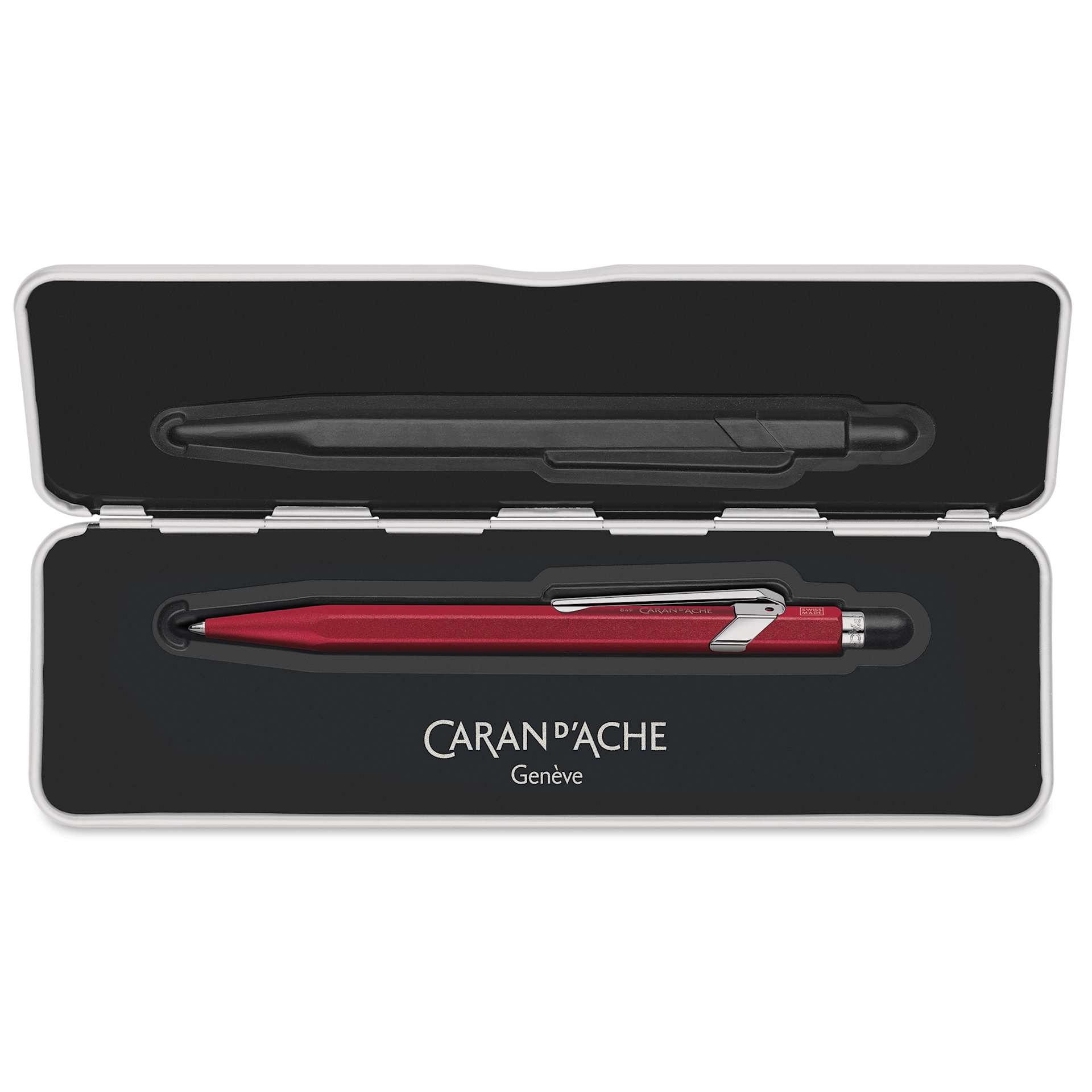 Caran d'Ache Colormat-X 849 Ballpoint Pen - Red, in case