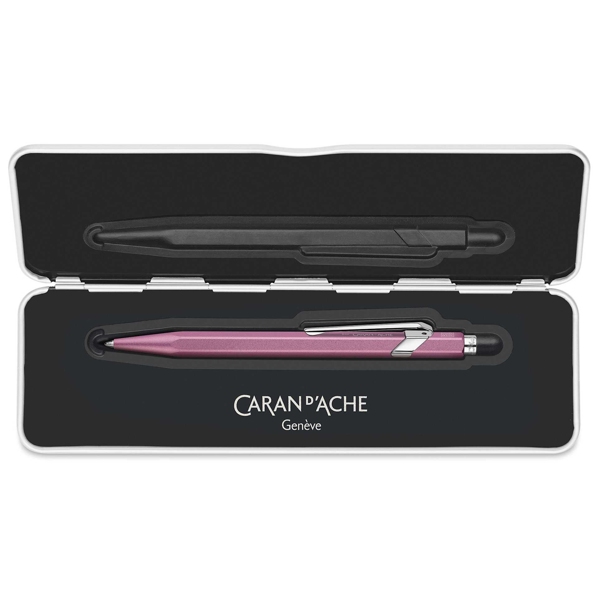 Caran d'Ache Colormat-X 849 Ballpoint Pen - Pink, in case