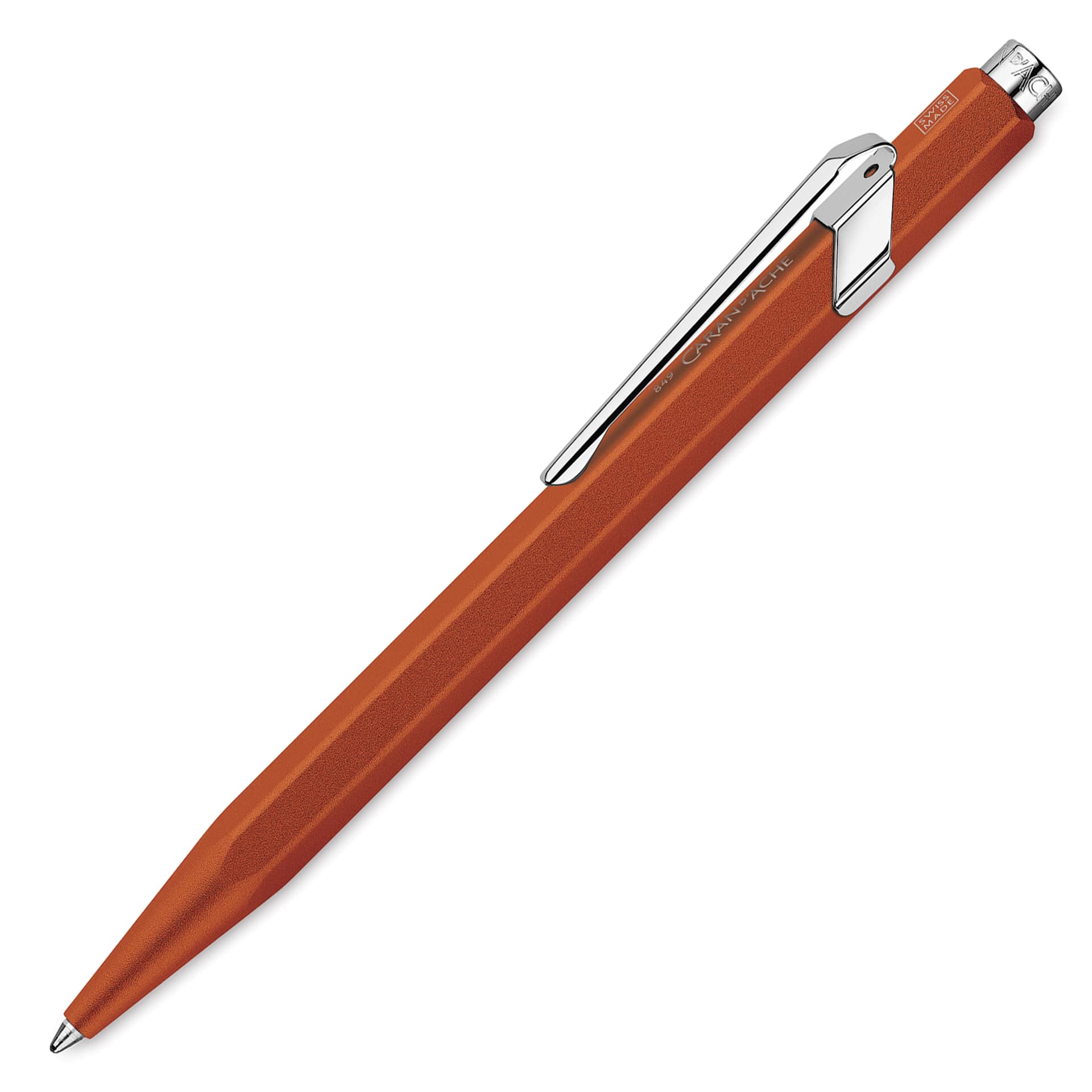 Caran d'Ache Colormat-X 849 Ballpoint Pen - Orange, out of case