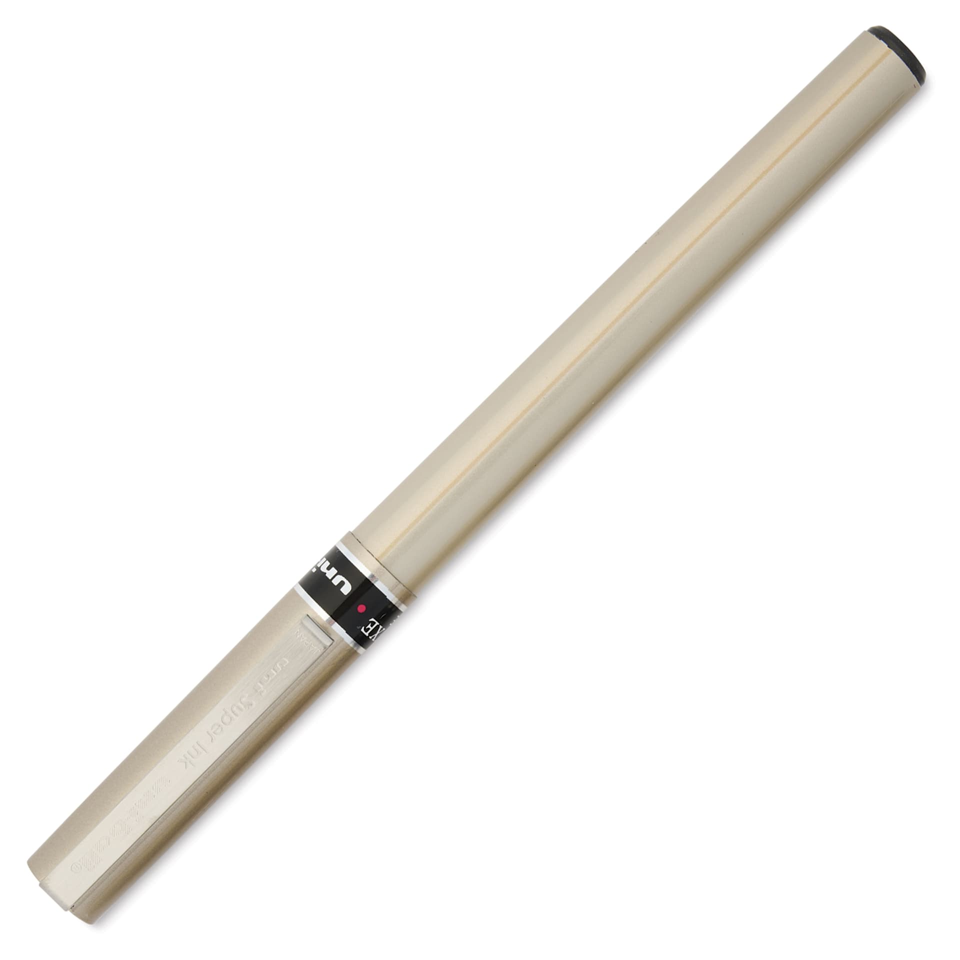 Uni-Ball Deluxe Rollerball Pen - Champagne, Fine Tip, 0.7 mm, cap on