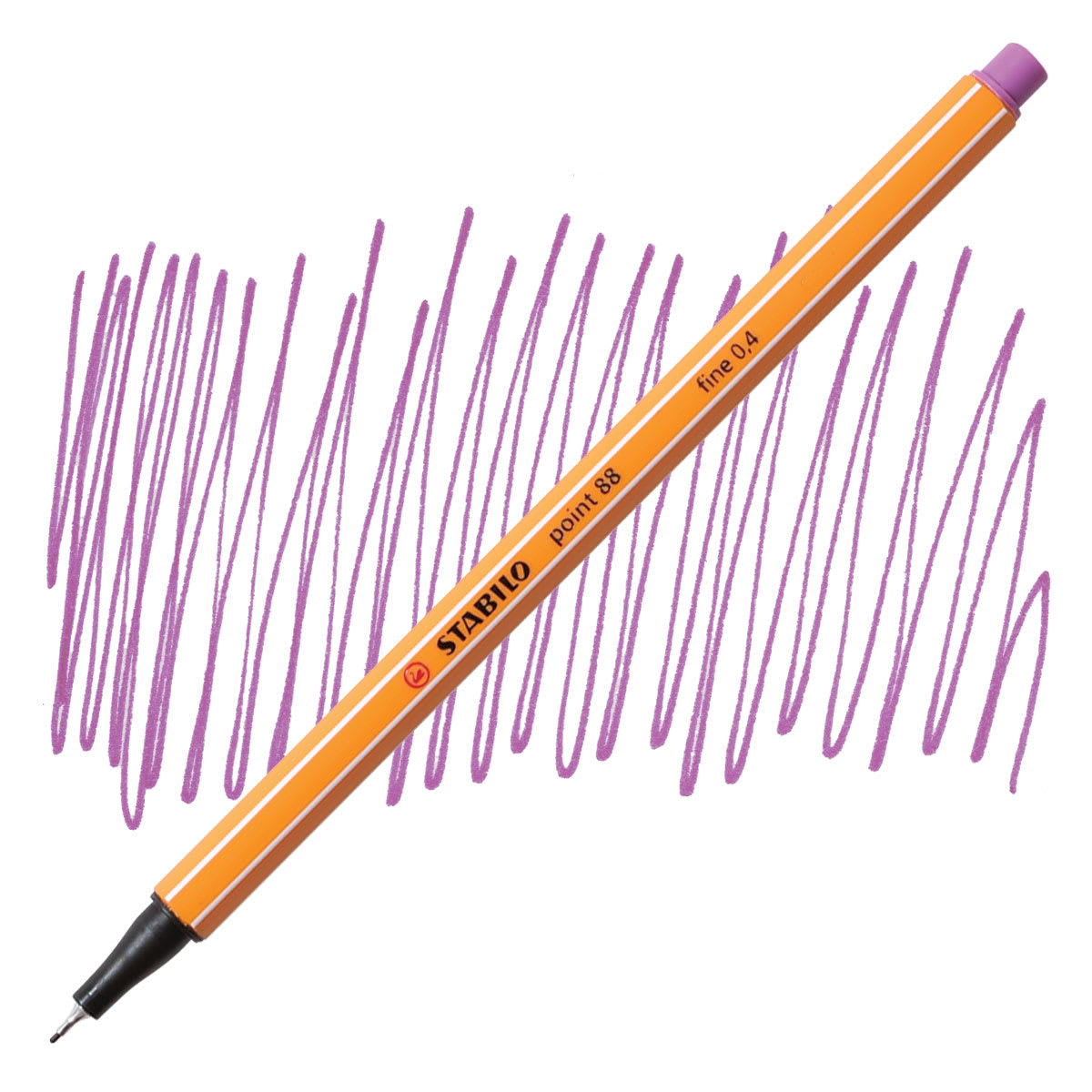 Stabilo Point 88 Fineliner Pen - Plum pen and swatch