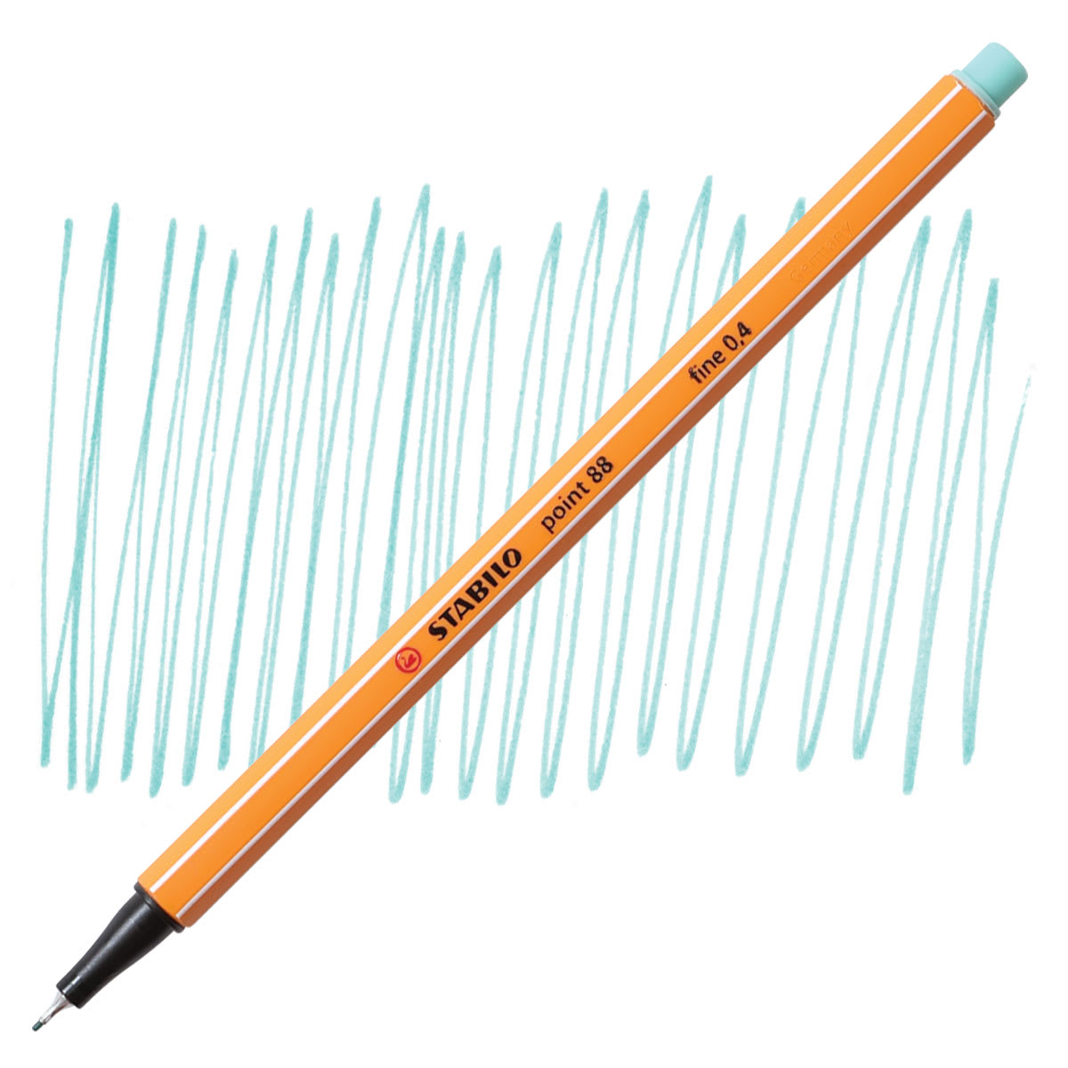 Stabilo Point 88 Fineliner Pen - Eucalyptus pen and swatch