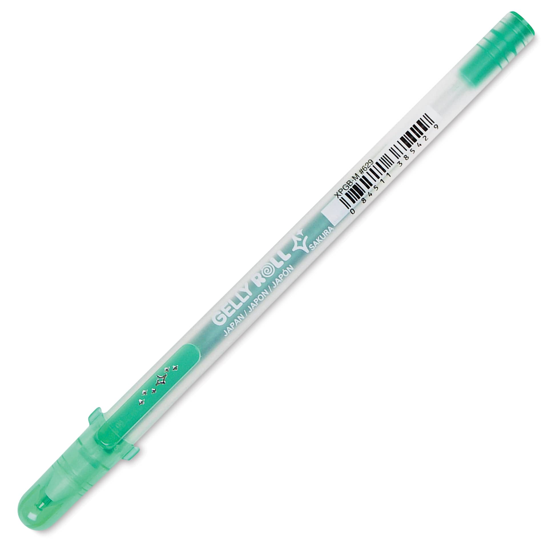 Sakura Gelly Roll Gold-Silver Shadow Pen - Silver/Green, Bold