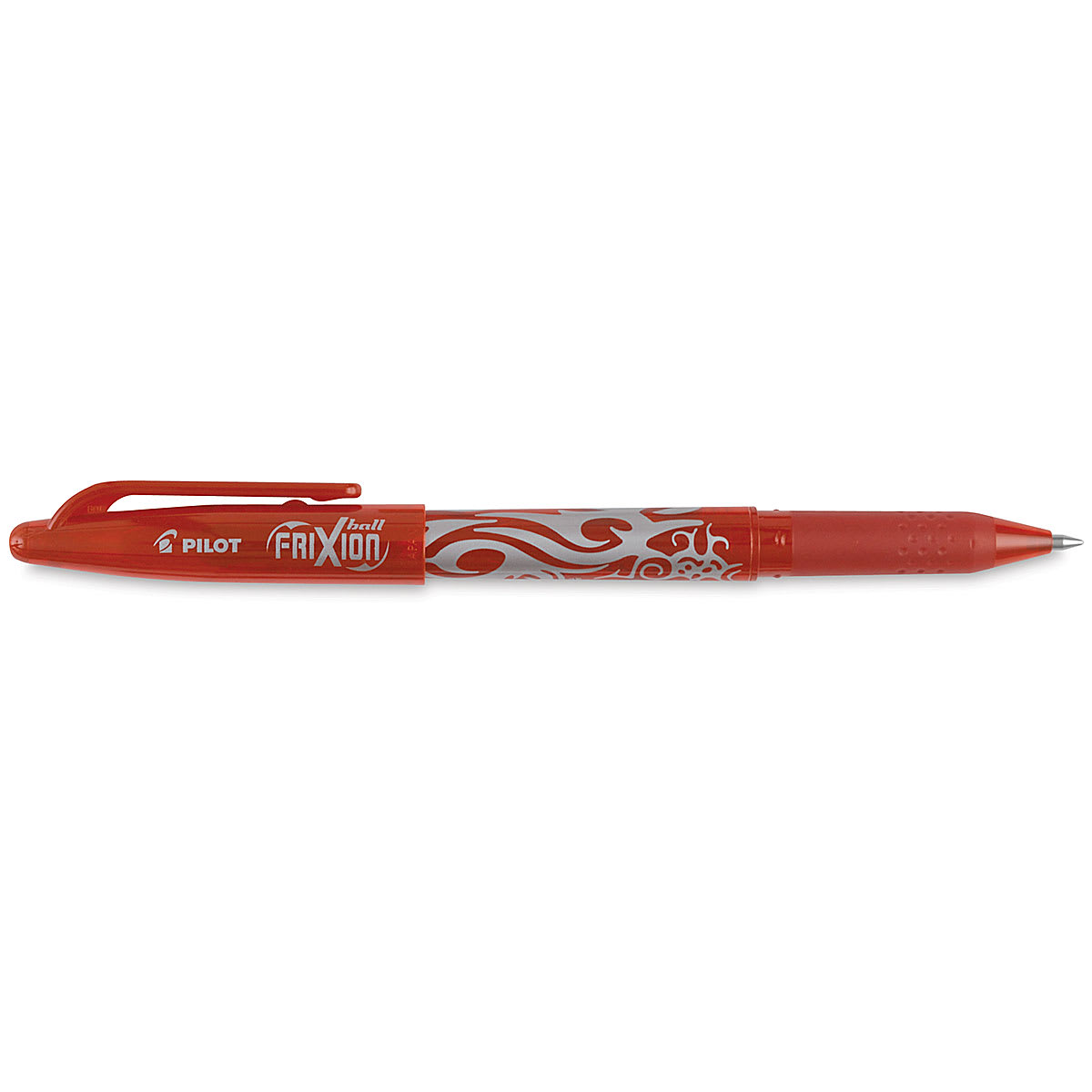 Pilot Frixion Erasable Gel Pens - Assorted Colors, Set of 8, Red pen out of packaging with cap off