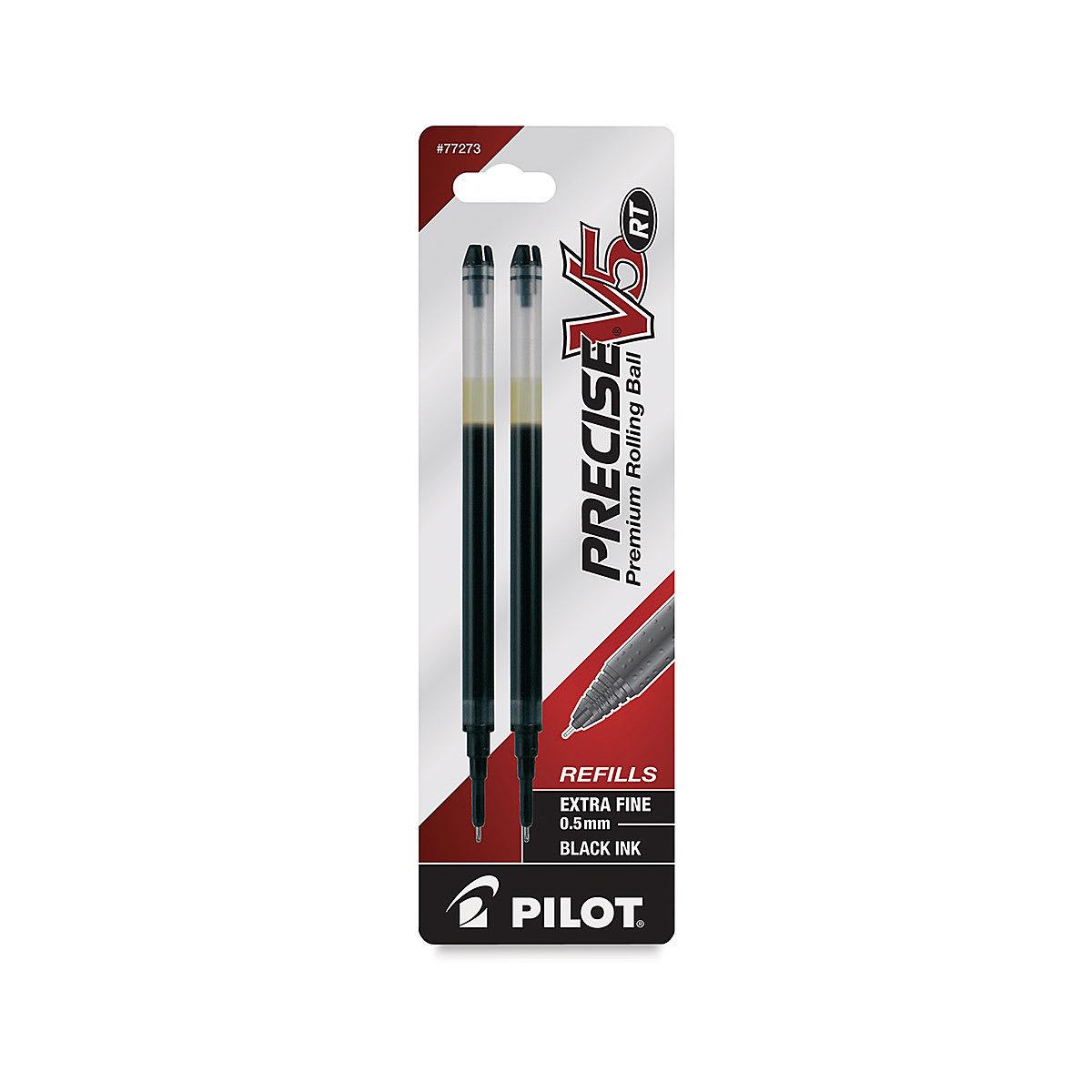 Pilot Precise V5 Refill, Pkg of 2 - 0.5 mm, Black, Extra Fine
