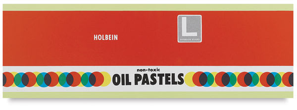 Holbein Academic Oil Pastel Sets - Top view of closed package of 24